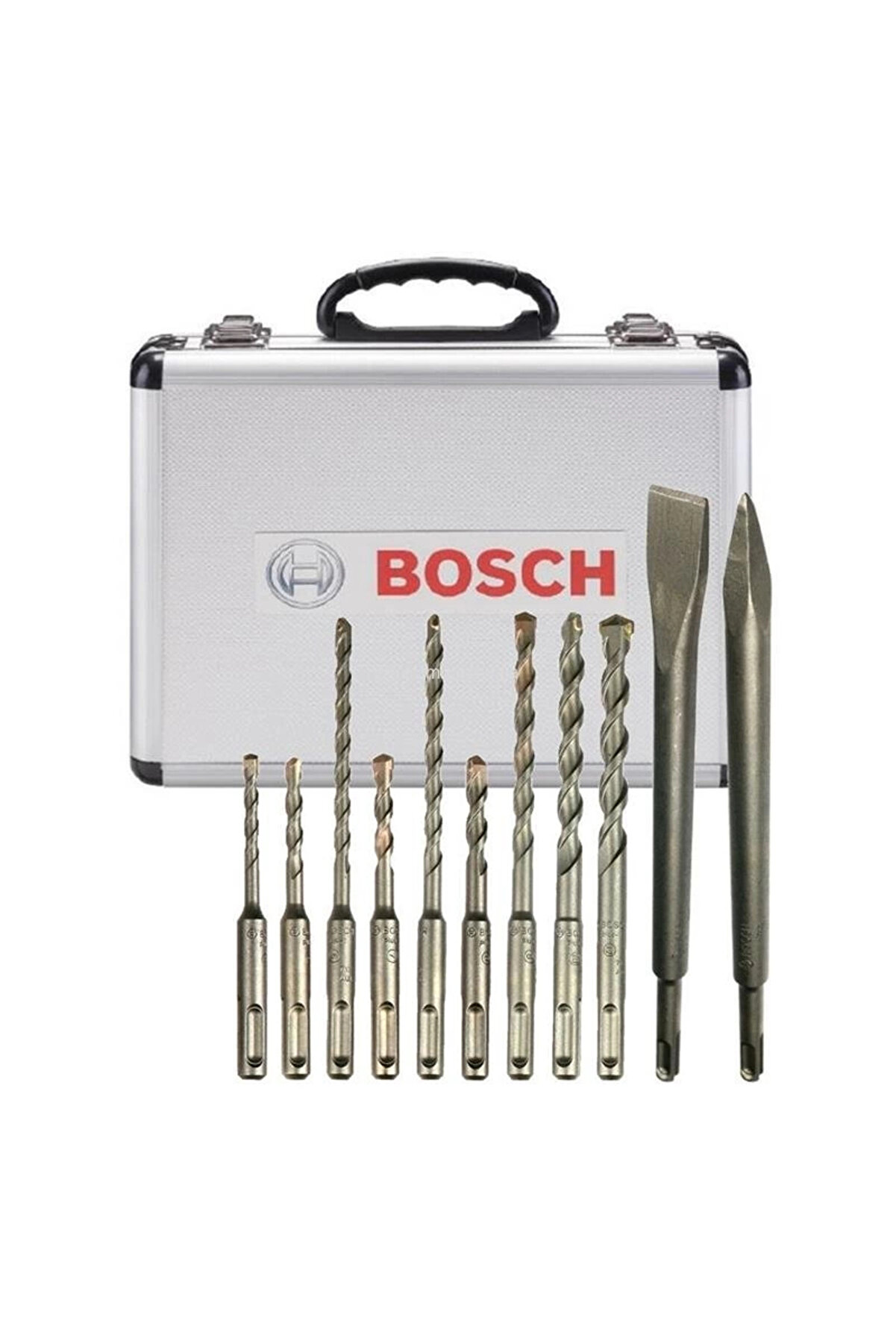Bosch SDS-Plus 11'li Alüminyum Çantalı Uç ve Keski Seti 2608578765