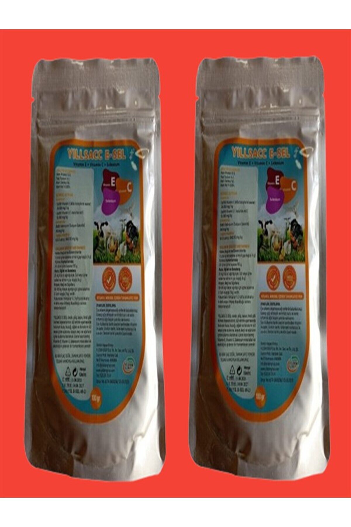 Yıldem Yılsac E-Sel Kuş Ve Kanatlılar İ&ccedil;i̇n Vi̇tami̇n Takvi̇yesi̇ &ndash; E + C + Selenyum 100 Gr X 2 Adet