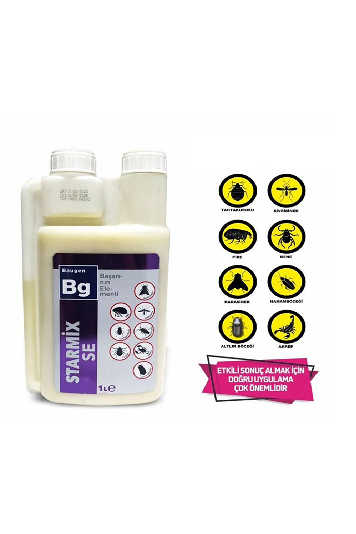 Baugen Bg Starmi̇x Se 1 Lt Kene, Tahtakurusu, Pi̇re, Karasi̇nek, Hamamb&ouml;ceği̇, Akrep Haşere &Ouml;ld&uuml;r&uuml;c&uuml;