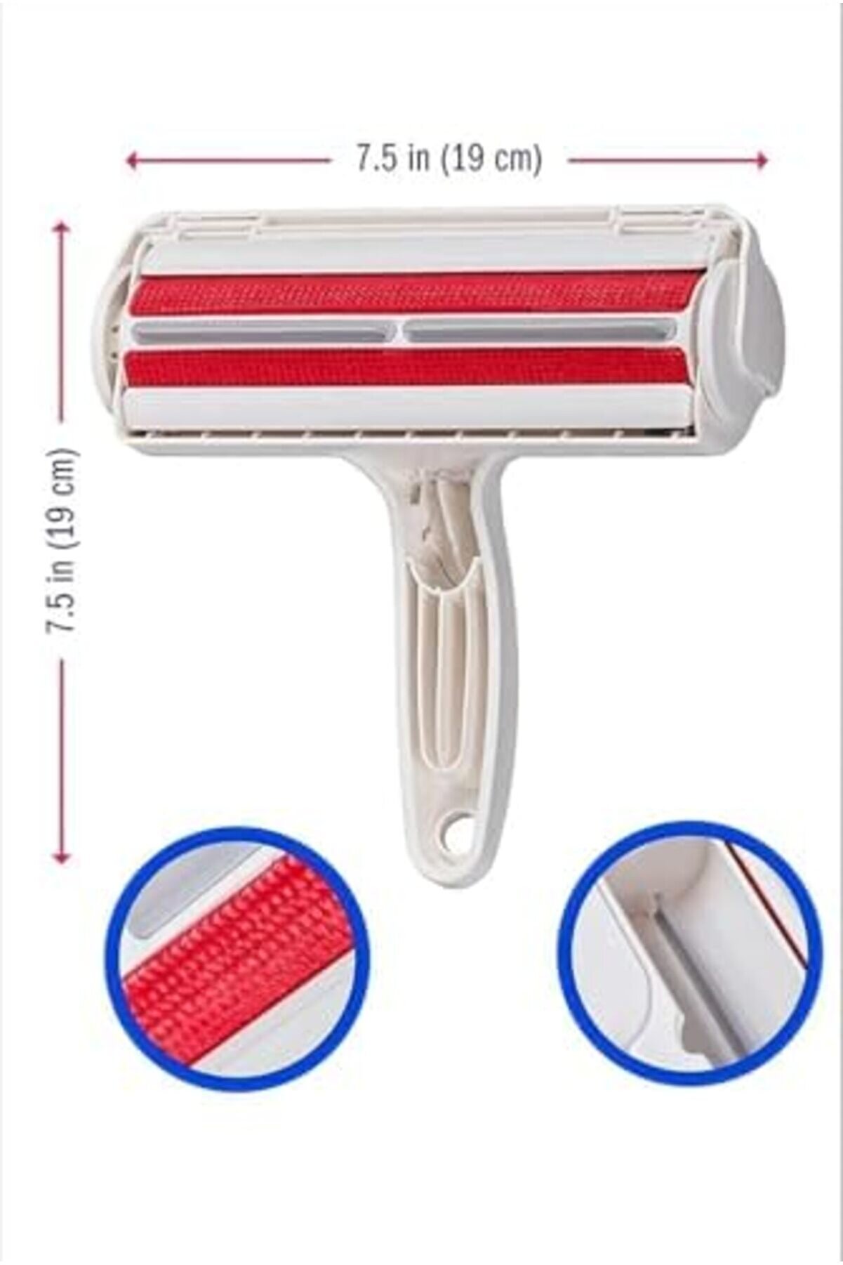 Kedi̇ Köpek Tüy Toplayıcı Hazneli̇ 2 Yönlü Kazak Kıyafet Halı Yatak Kıl Toz Tüy Toplayıcı