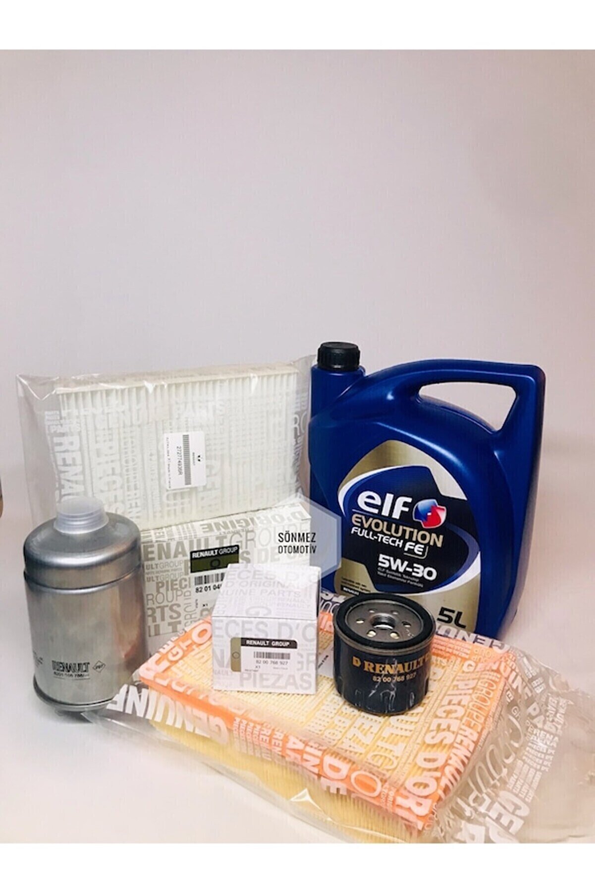 Mai̇s Kopya - Fultech 5W30 5Lt +Fluence 1.5 Dcı Fi̇ltre Bakım Seti̇ ( Hava Yağ Polen Mazot Fi̇ltresi̇