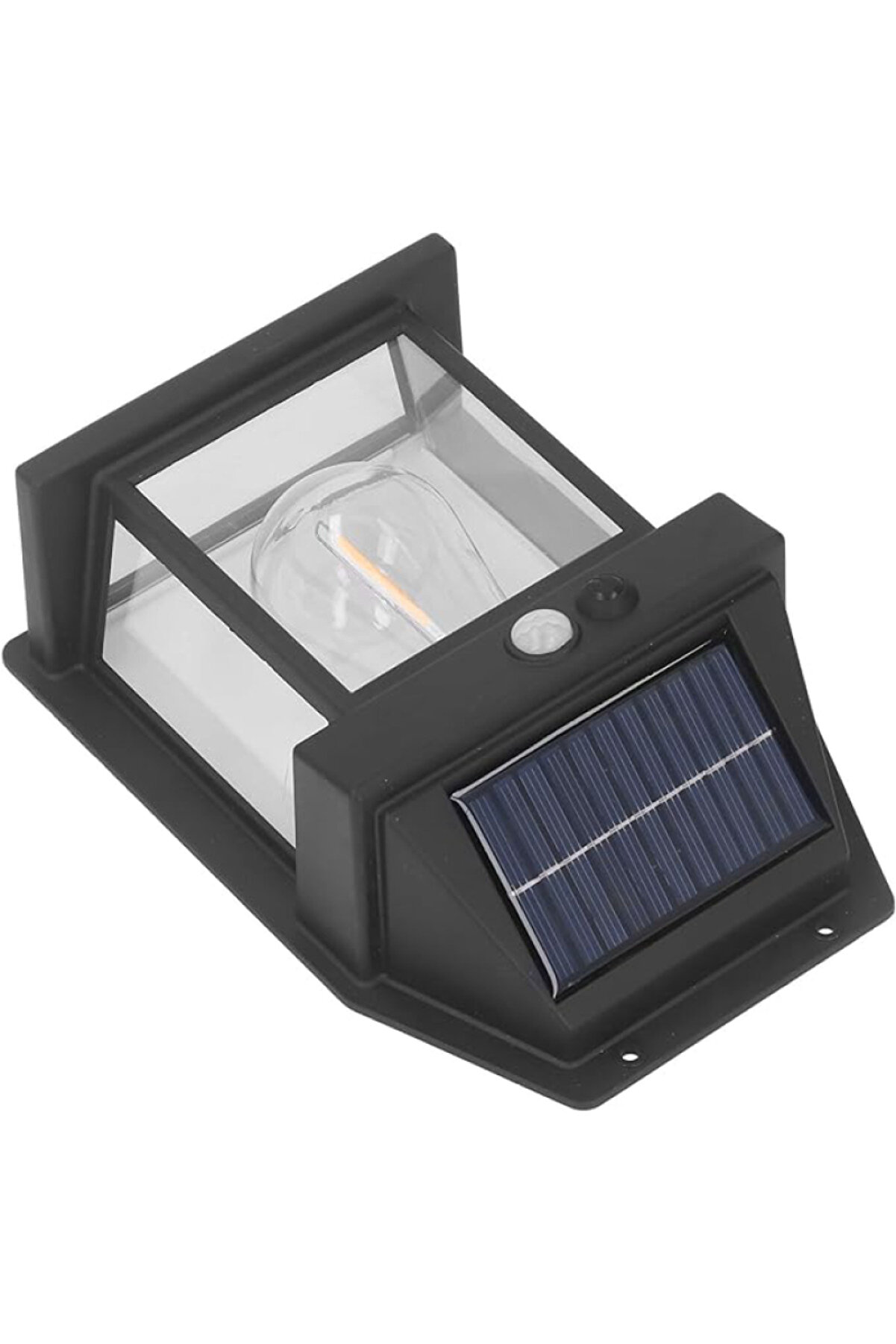 Güneş Enerji̇li̇ Bahçe Aydınlatması Apli̇k Dekor Solar Ve Sensörlü Bahçe Balkon Ve Garaj Lambası