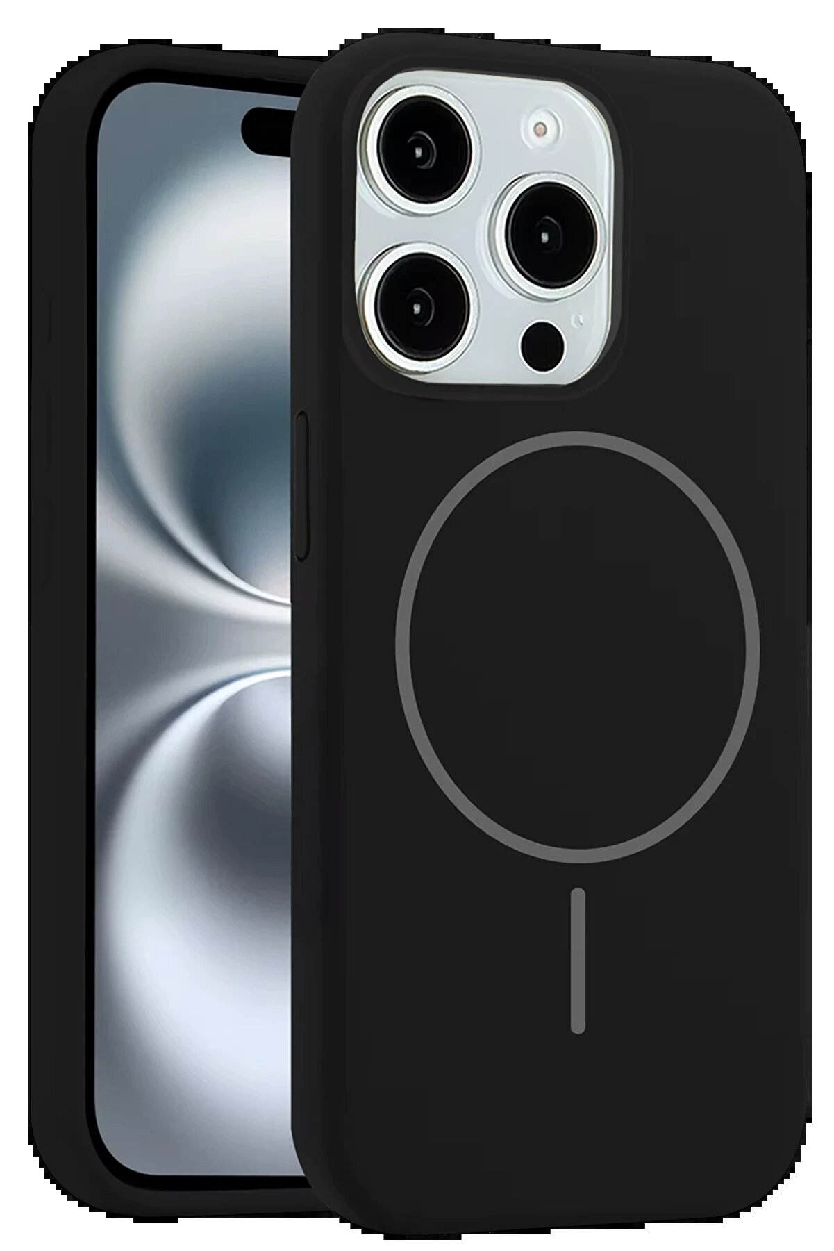 Brandless İphone 14 Pro Max Kılıf Jully Magsafe Kapak - Si̇yah-(5796)