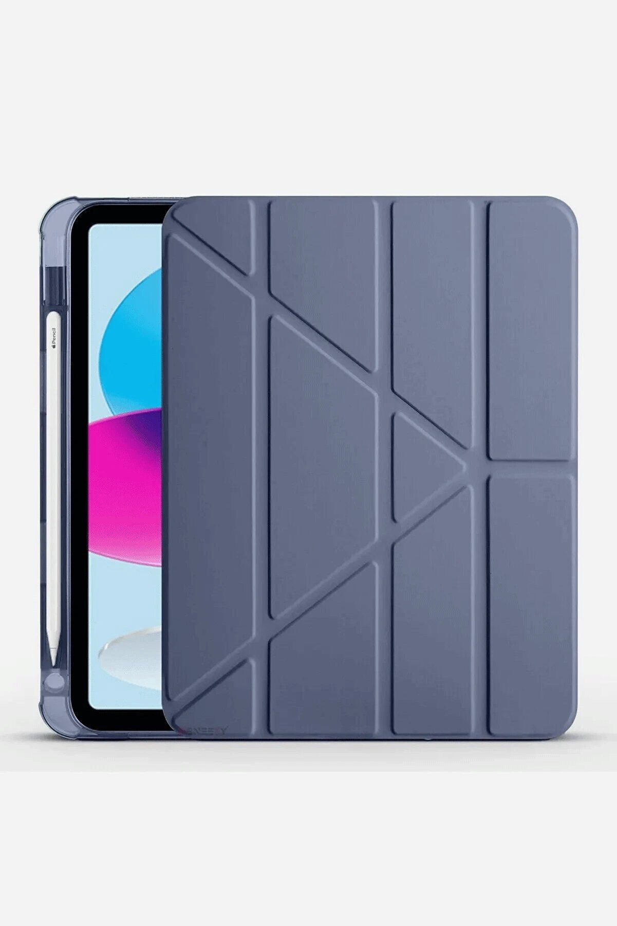 Fei̇fei̇ İpad 2022 10.9 (10.Nesi̇l) Kılıf Kalemli̇kli̇ Mars Tablet Kılıfı - Li̇la-(5796) - Ays9422-3759