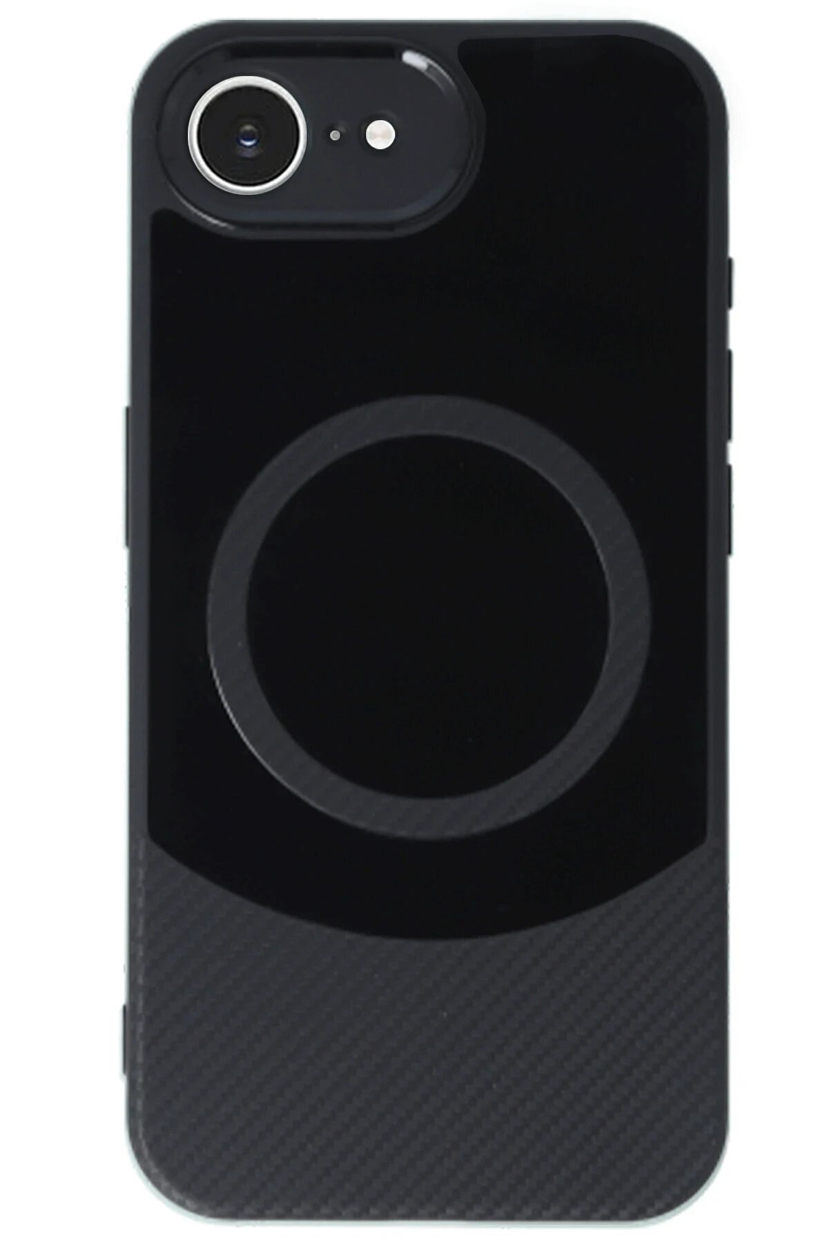 Fırsatkoli̇k İphone 16E Kılıf Maya Karbon Kapak - Si̇yah-(5796)