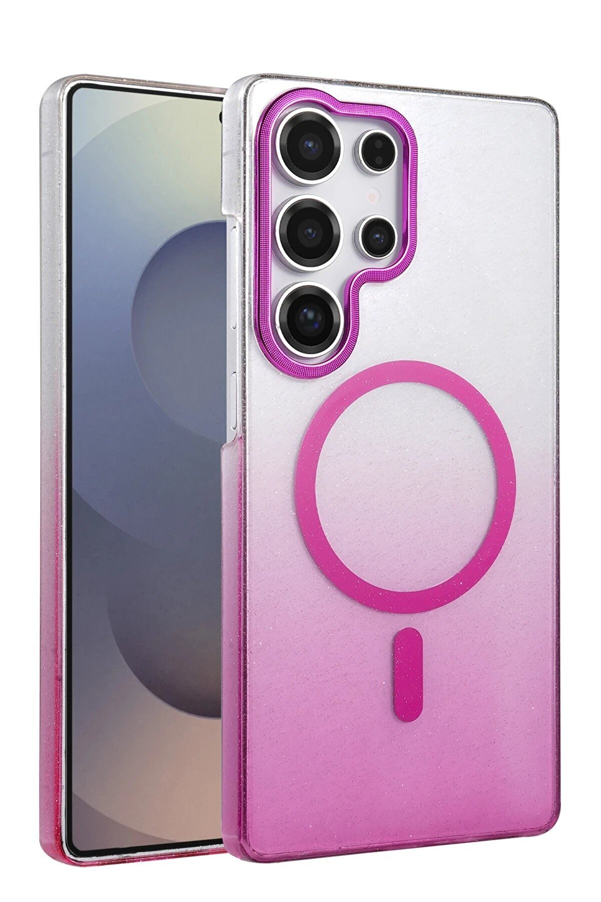 Fırsatkoli̇k Samsung Galaxy S25 Ultra Glossy Magsafe Kapak - Mor-(5796)