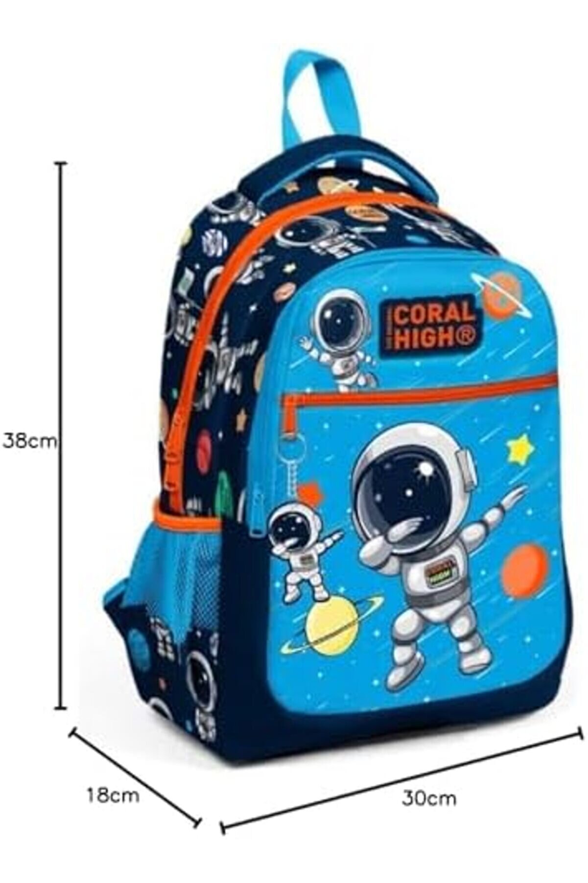 Modashi̇ne &Uuml;&ccedil; G&ouml;zl&uuml; Erkek &Ccedil;ocuk İlk Ve Orta Okul &Ccedil;antası - Laci̇vert Mavi̇ Modascope 1014773