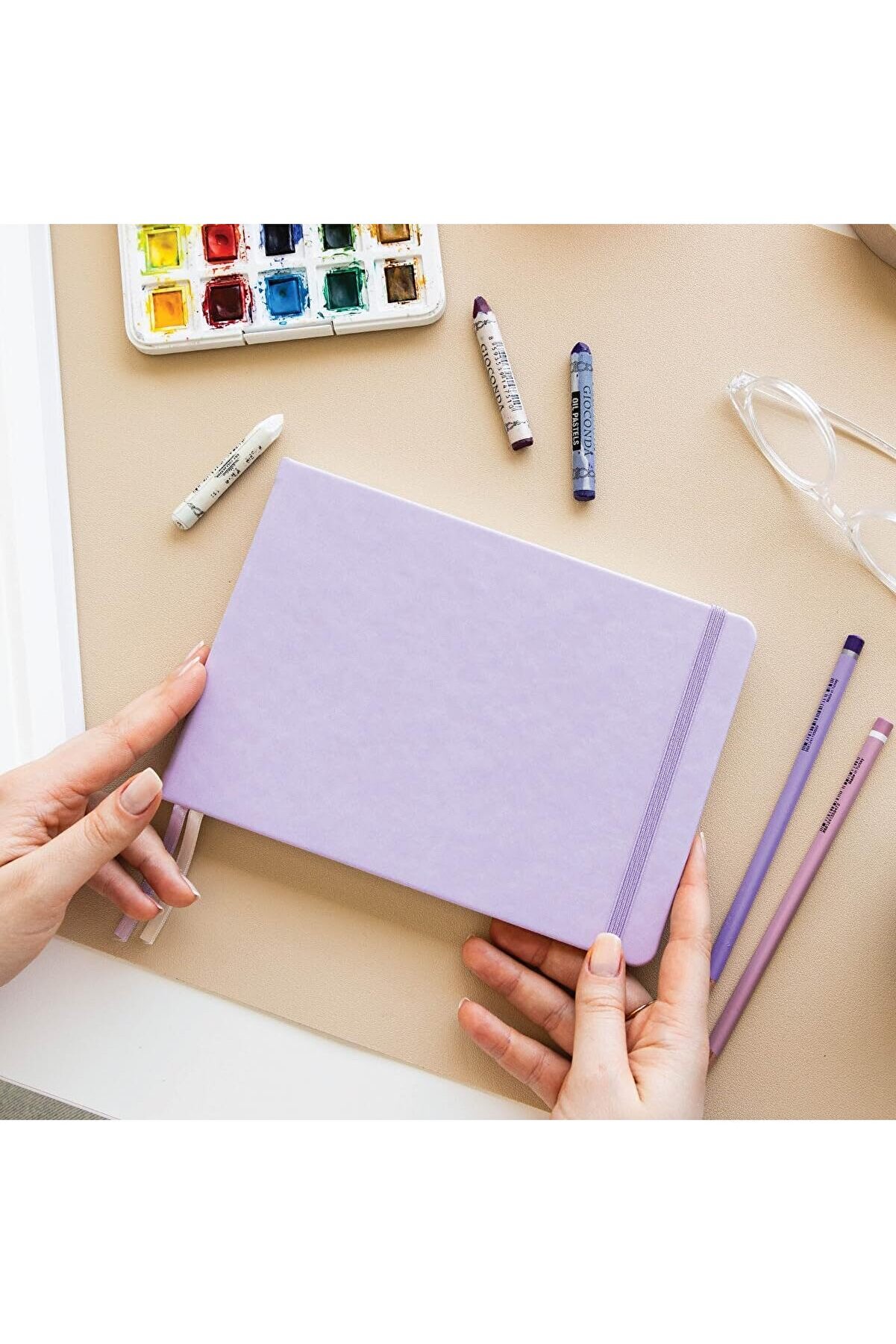 STOREMAX modashine cm Sert Kapak 80 Yaprak 140 gr. Eskiz Defteri - Book - Lila modascope 1014773