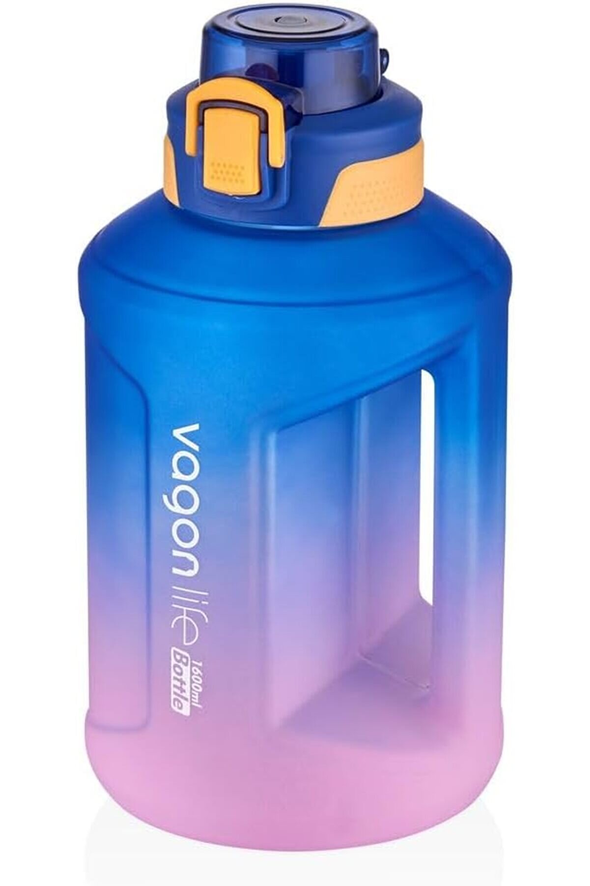 STOREMAX modashine Çift Renk Taşıma Askılı ve Kulplu Motivasyon Su Matarası SM-2307-MAVİMOR modascope 1014773