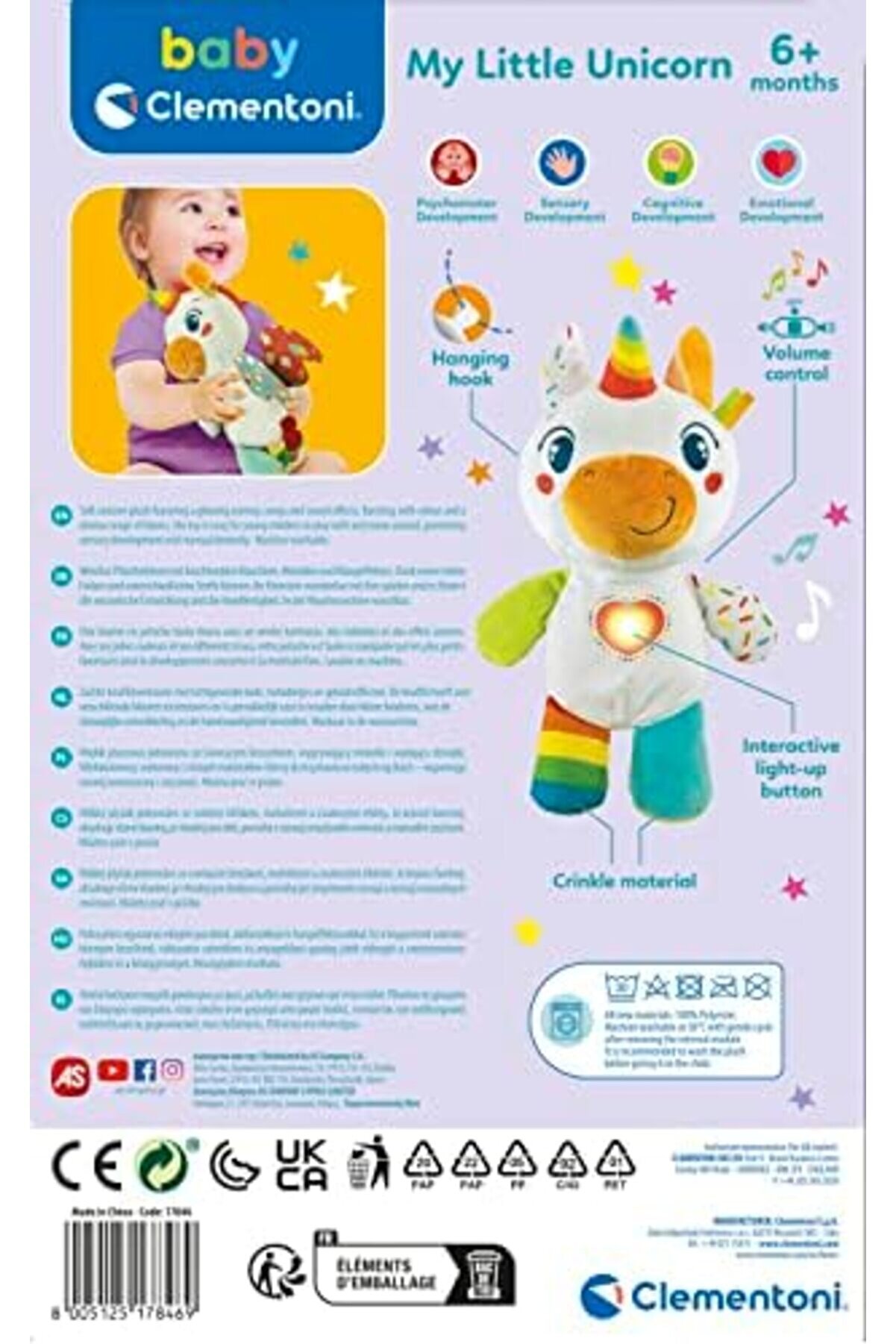 Modashi̇ne Baby Tek Boynuzlu At Peluş Oyuncak Modascope 1014773