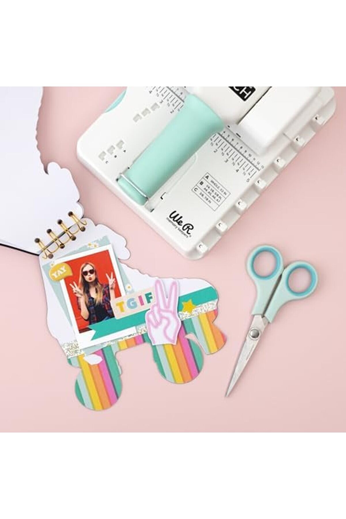 Modashi̇ne R Memory Keepers 661388 Mi̇ni̇ Ci̇nch Bağlama Aleti̇, Beyaz, Küçük Boy Modascope 1014773