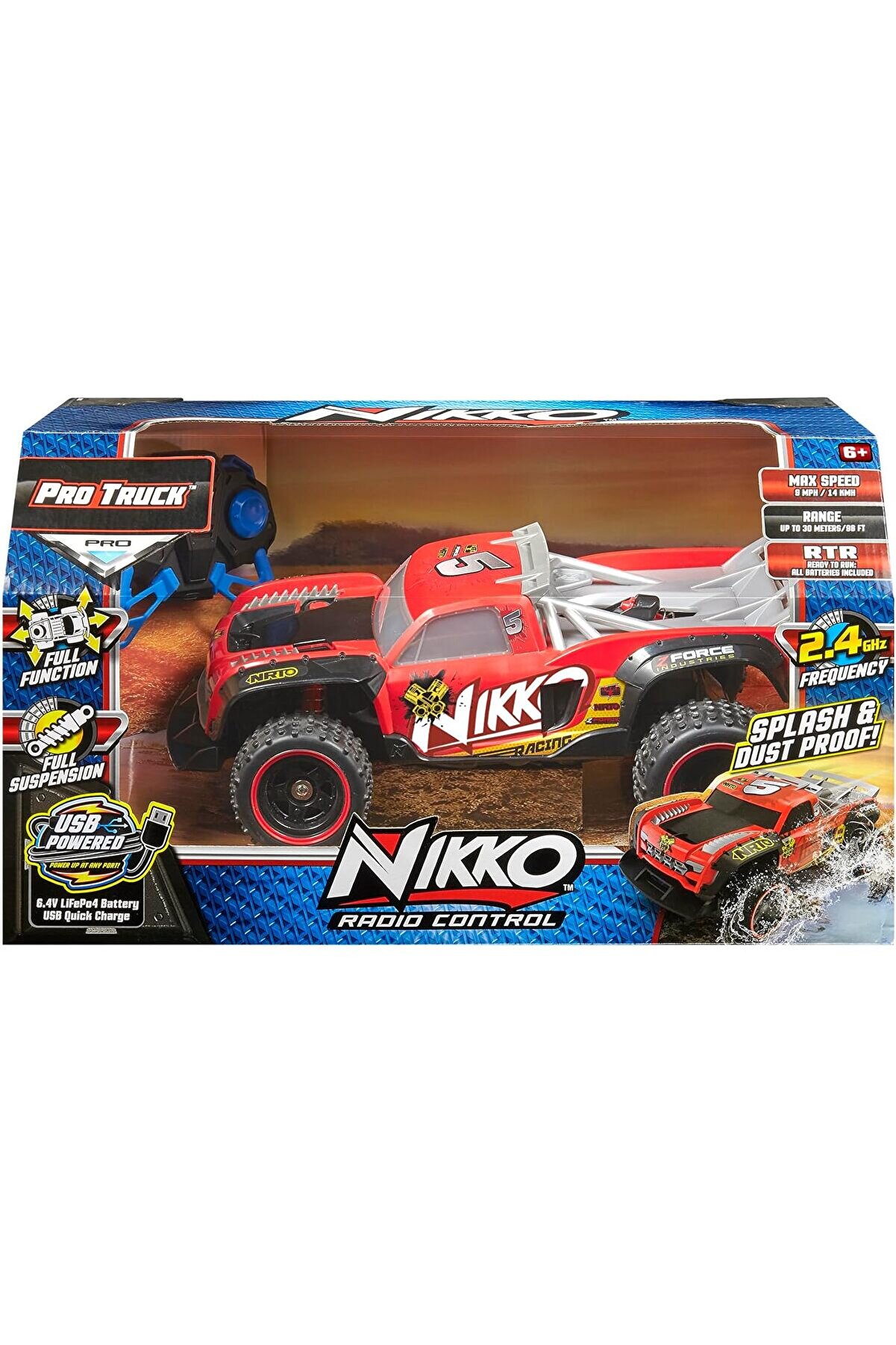 STOREMAX modashine Nikko Pro Trucks RC Uzaktan Kumandalı Araba - Kırmızı modascope 1014773