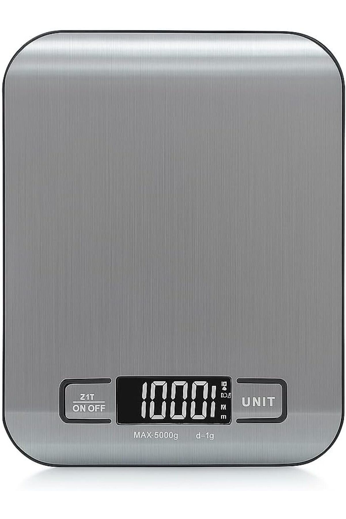 STOREMAX Mutfak Terazisi – 5000 g / 1 g Hassasiyetli Paslanmaz Çelik Tartı, LCD Ekranlı, Akıllı Otom