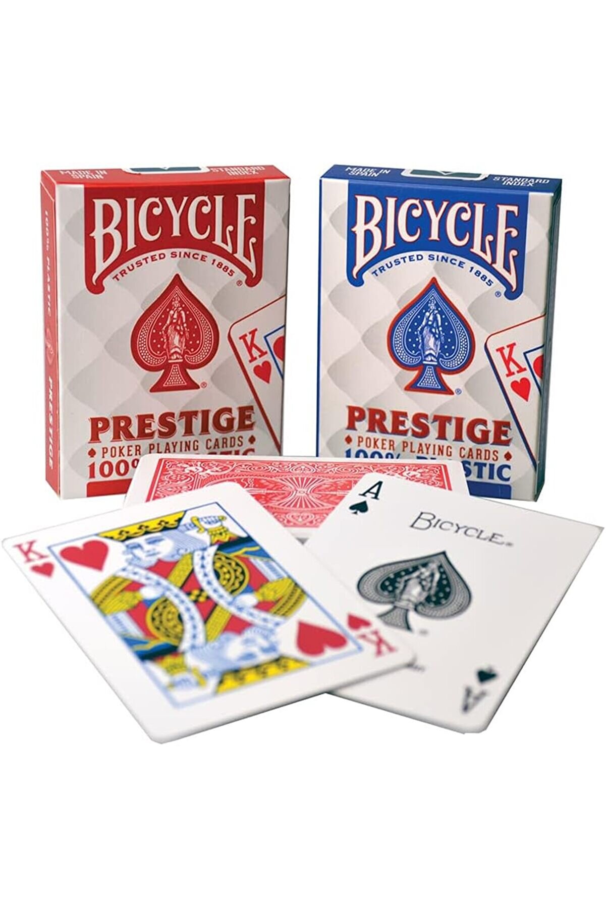 STOREMAX modashine Prestige Rider Back 100% Plastik Endeks Oyun Kağıdı Destesi modascope 1014773