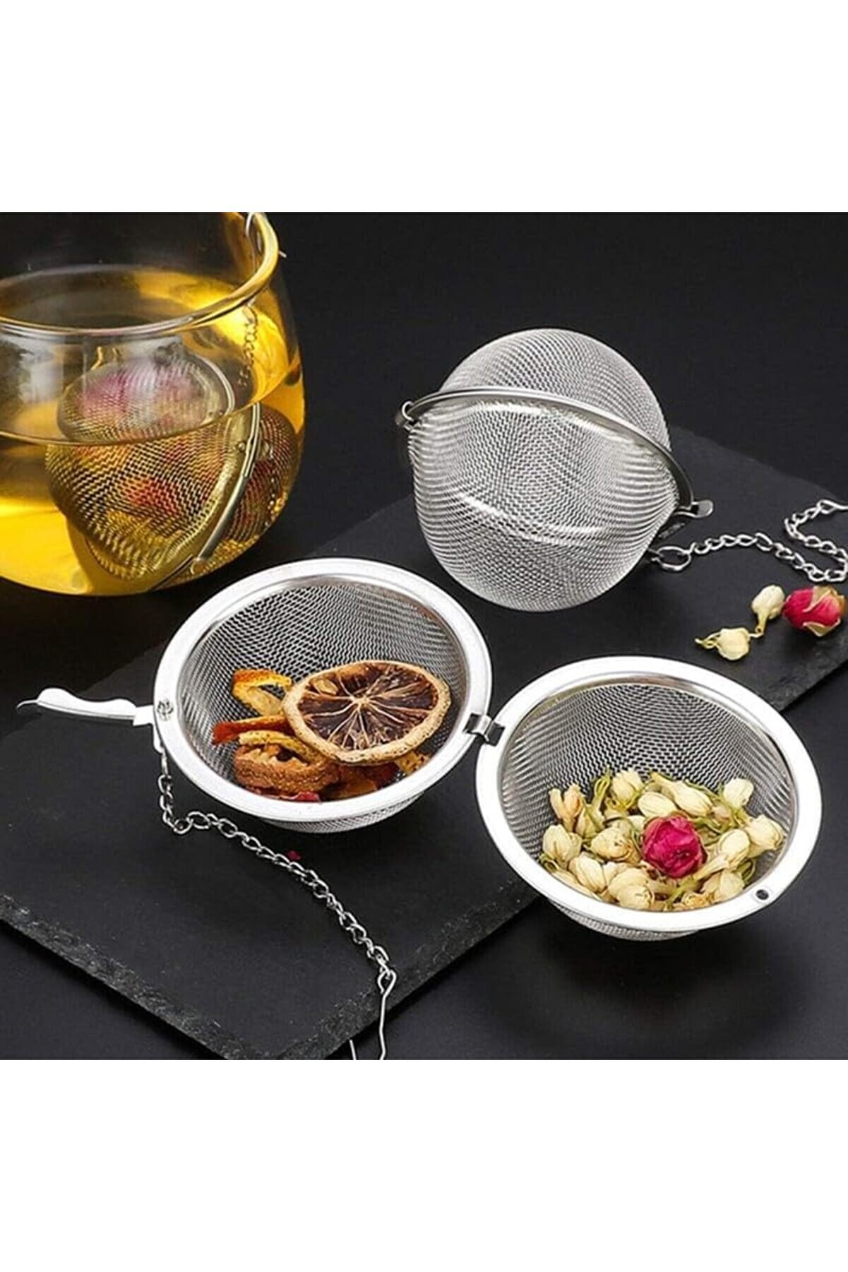 Modashi̇ne Çeli̇k Çay Fi̇ltresi̇, Bardağa Asılabi̇li̇r Topuz Çay Süzgeci̇, Bardağa Asılabi̇li̇r, Modascope 10