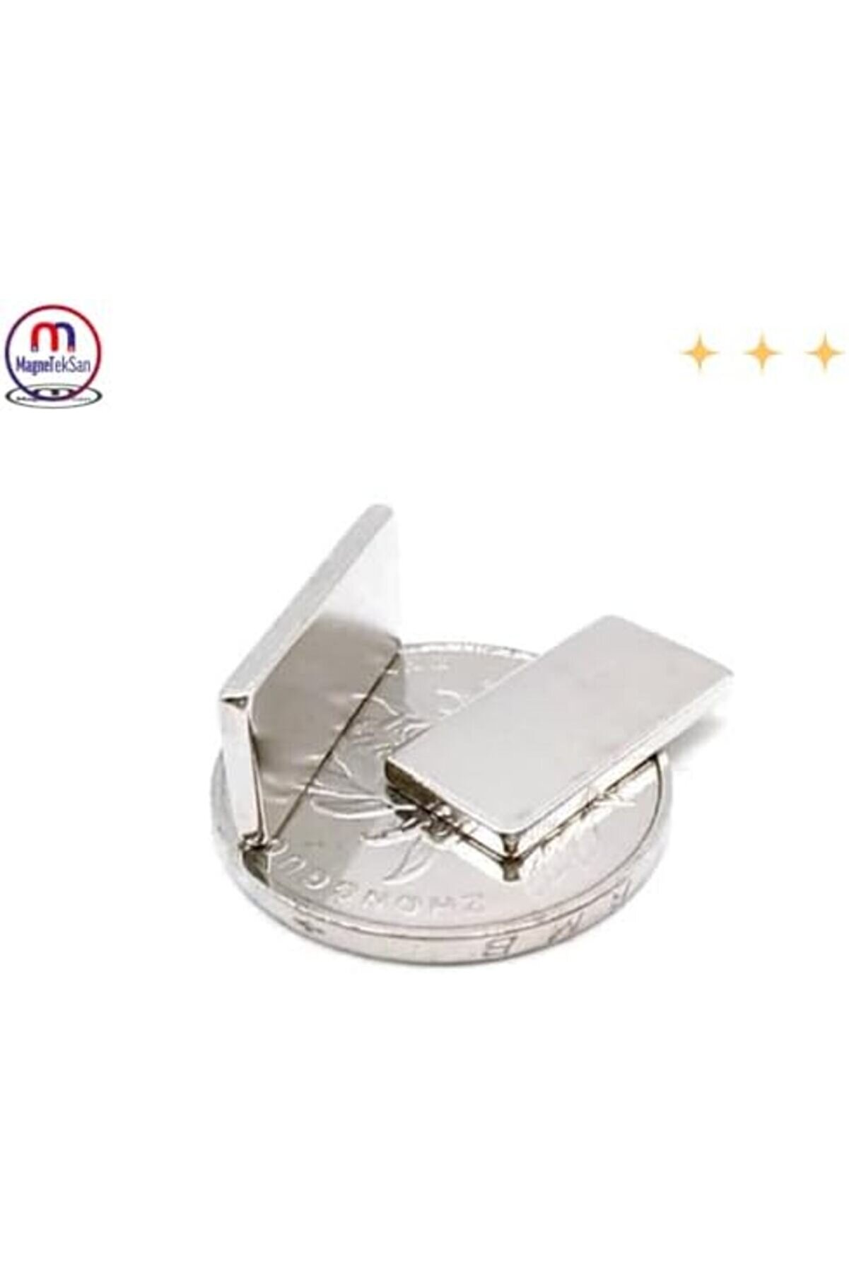 Magneteksan Neodyum Mıknatıs Di̇kdörtgen 20X10X2 Mm (5 Adet Set) 1175713