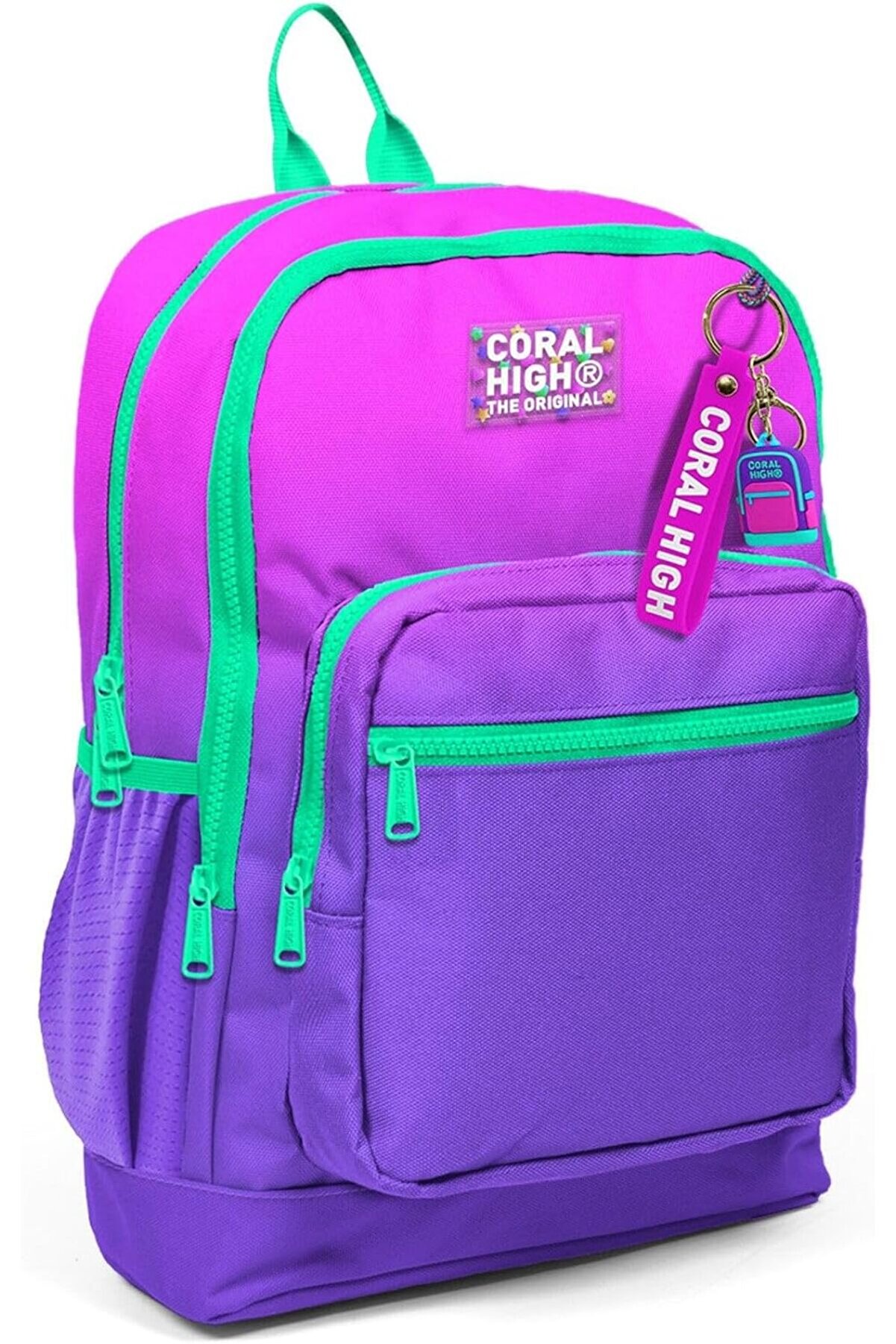 STOREMAX svngsphereshop High Dört Bölmeli Pembe Mor Renk Geçişli İlkokul Sırt Çantası - Kız Çocuk svngspheres