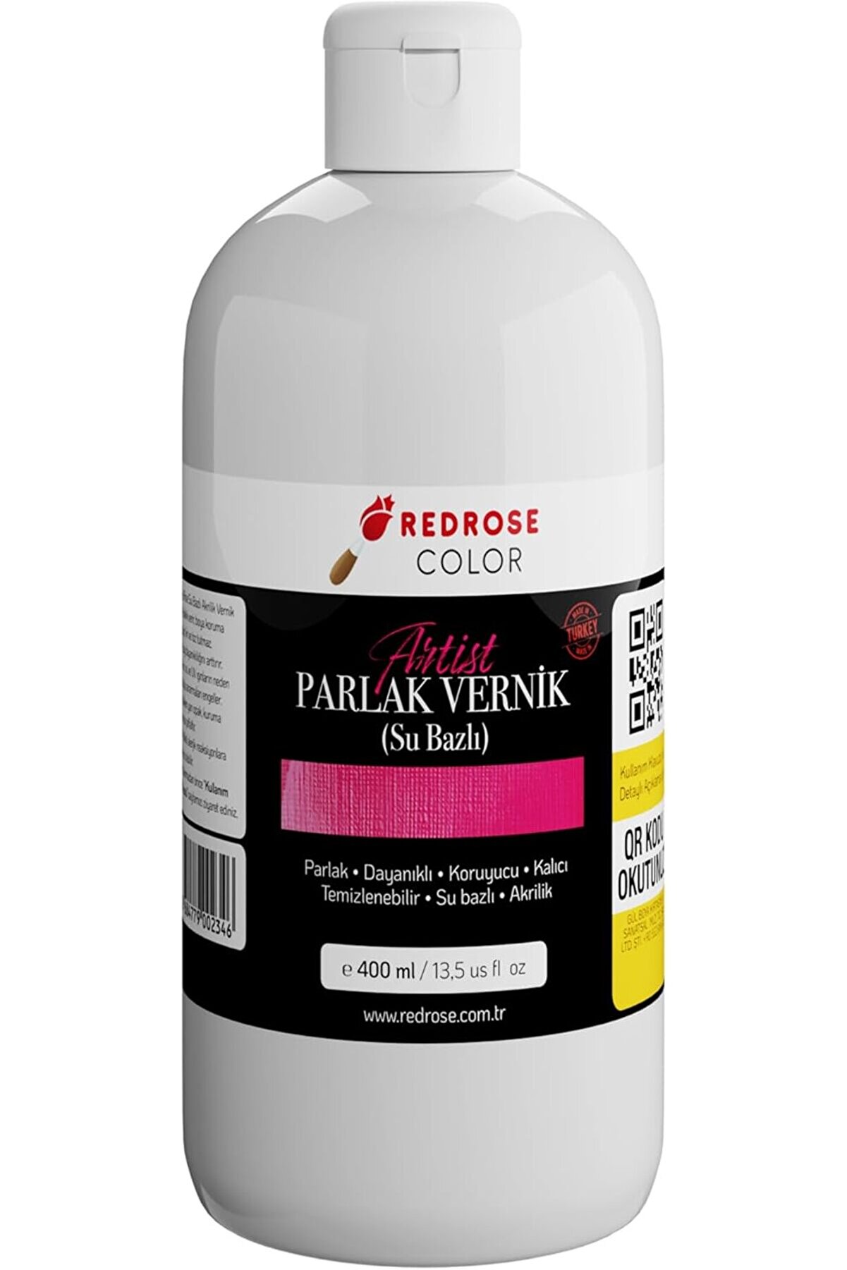STOREMAX modashine Rose Akrilik Su Bazlı Parlak Vernik 400 ml modascope 1014773