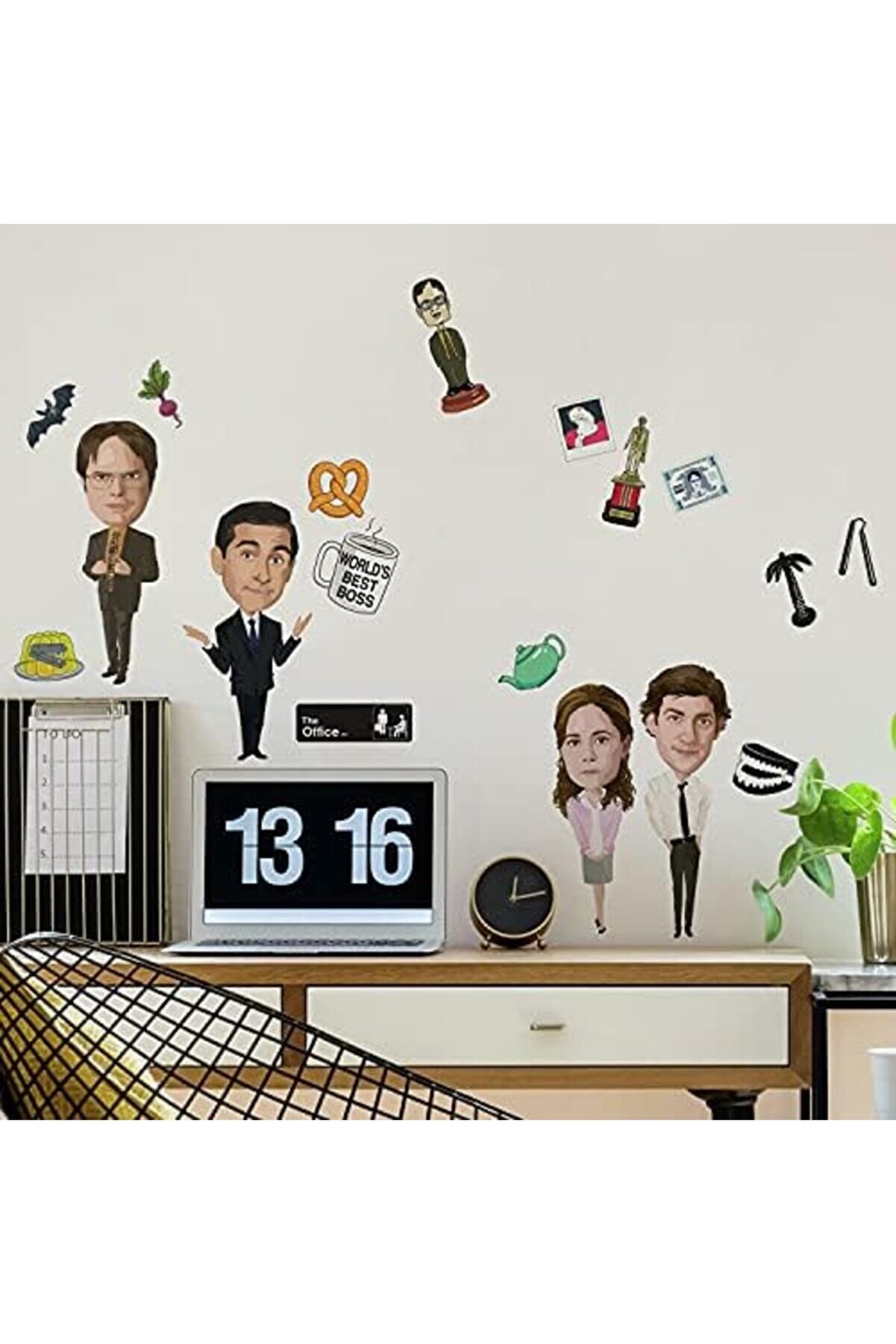 Modashi̇ne Rmk4826Scs Ofi̇s Soyma Ve Yapıştırma Çıkartmaları, Si̇yah, Beyaz, Modascope 1014773