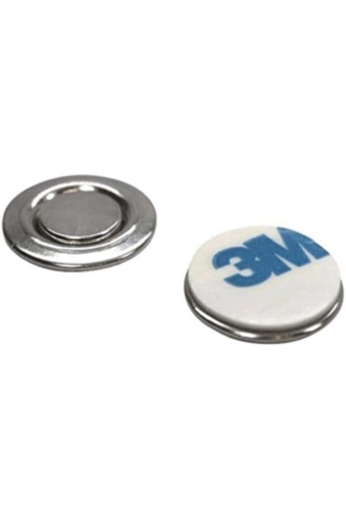 STOREMAX Yapışkanlı Rozet Mıknatısı Yuvarlak Yaka kartı mıknatısı İsimlik mıknatısı - 17mm çap - 5 set 11757