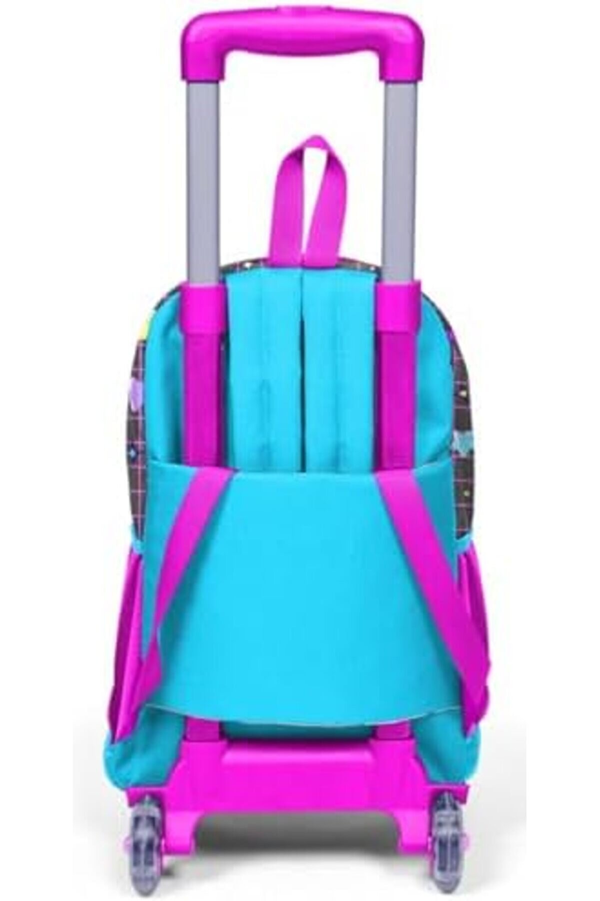 Modashi̇ne Işıklı Tekerlekli̇ Çekçek Okul Ve Seyahat Çantası Kız Çocuk Gri̇ Modascope 1014773