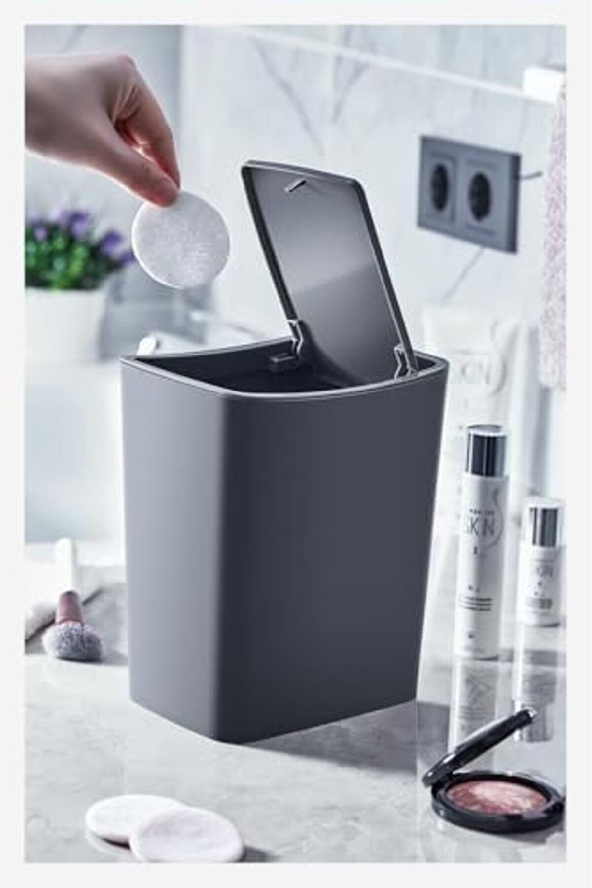 Modashi̇ne Çöp Kovası 4 Lt Antrasi̇t Modascope 1014773