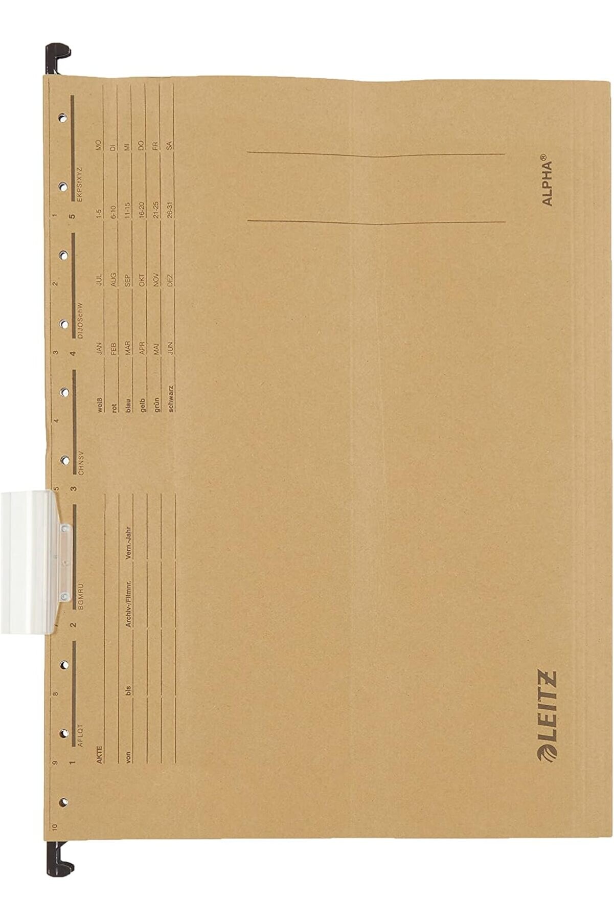 STOREMAX modashine Alpha Askılı Dosya, Telsiz, A4, Kese Kağıdı Rengi, 10'lu Paket, 19153000 modascope 10