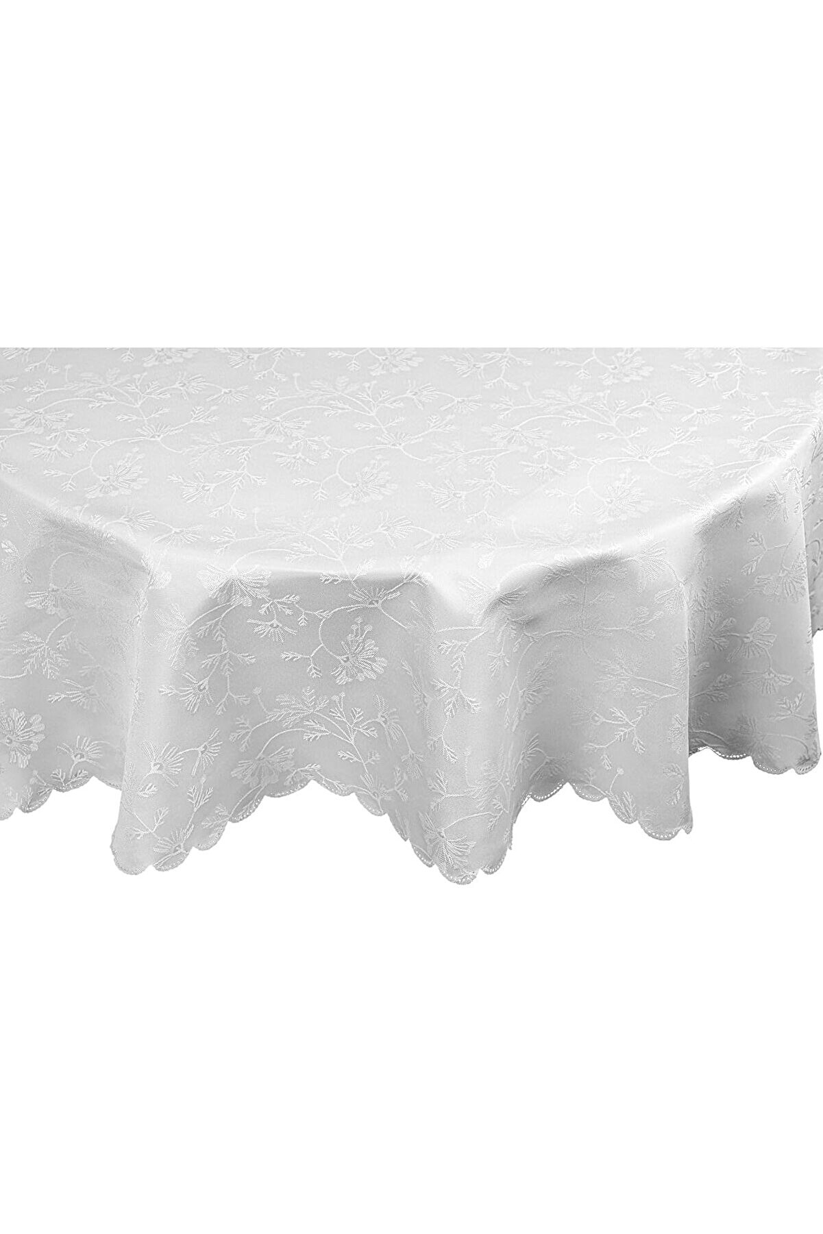 STOREMAX modashine Ayana Yuvarlak Masa Örtüsü Gri 150cm modascope 1014773