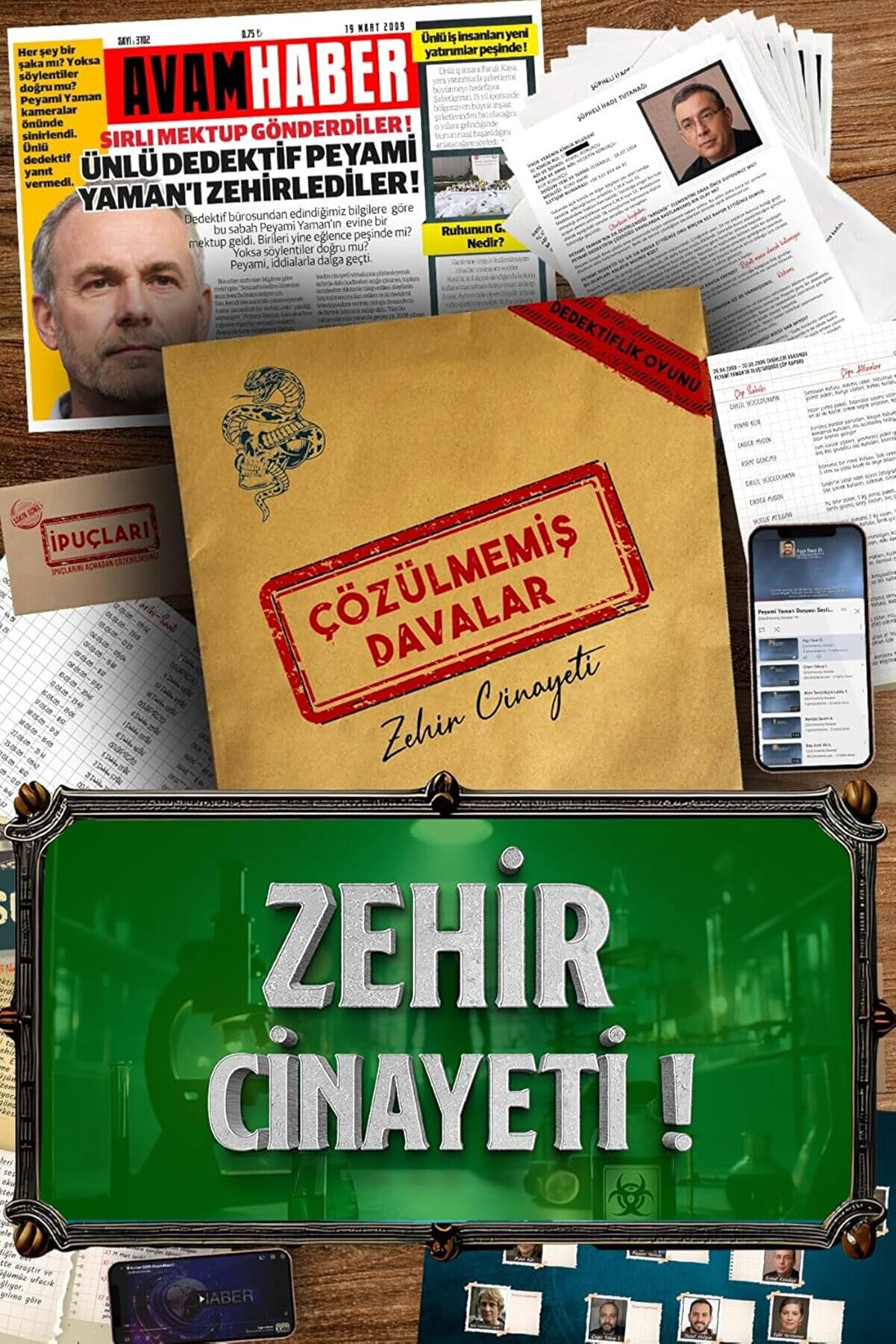 STOREMAX Davalar Dedektiflik Suç Çözümleme Oyunu Peyami Yaman Dosyası - Gizem Bulmaca Cinayet Çözme Kutu Oyun