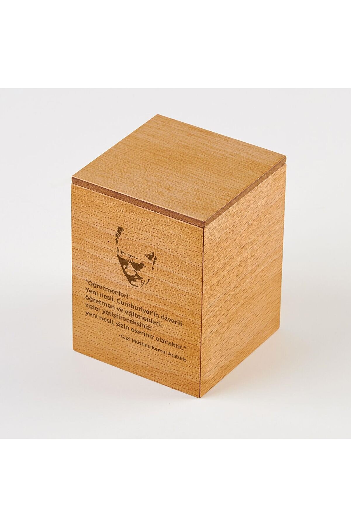 STOREMAX modashine Öğretmenlere Özel Atatürk Alıntılı Ahşap Masaüstü modascope 1014773