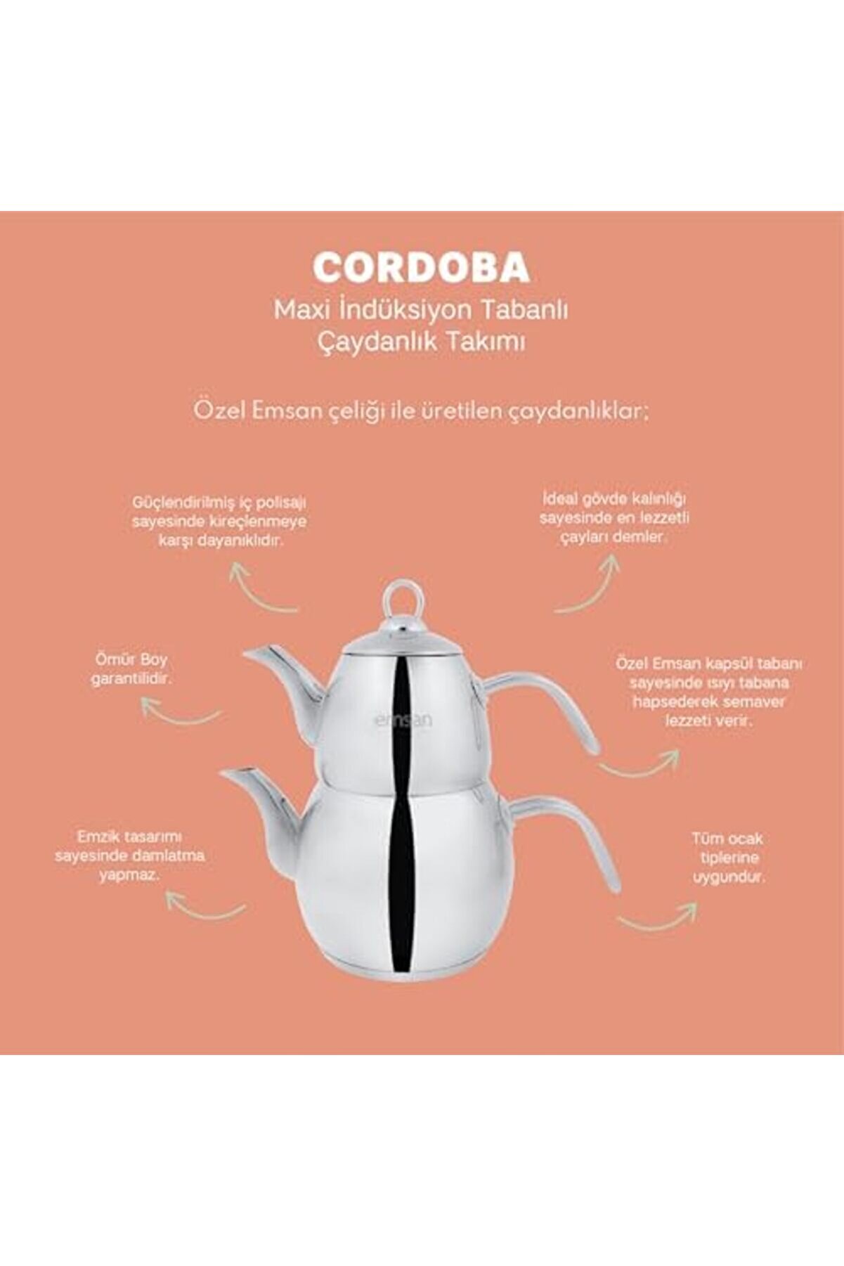 Modashi̇ne Cordoba Çaydanlık Takımı Modascope 1014773