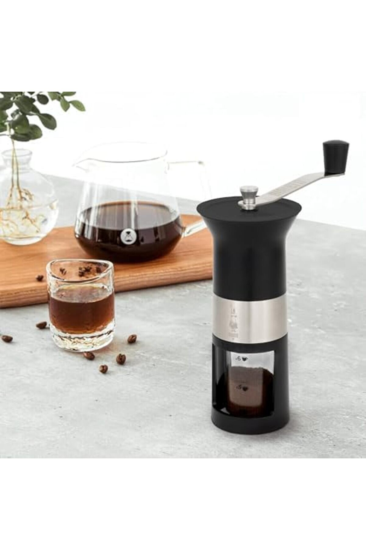 Modashi̇ne - Kahve Deği̇rmeni̇ - Paslanmaz Çeli̇k - Mat Si̇yah Modascope 1014773