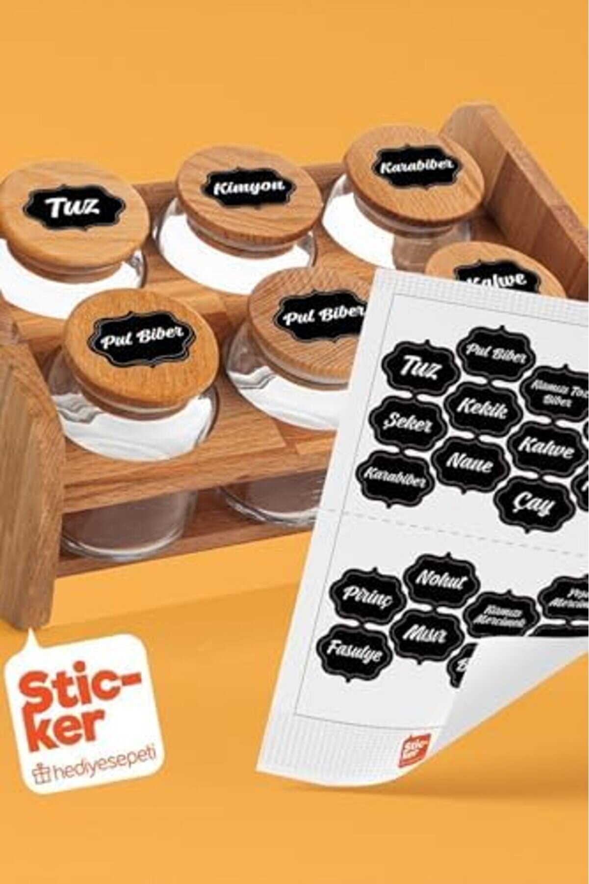 Modashi̇ne 20 Adet & Bakli̇yat Kavanoz Eti̇keti̇ Modascope 1014773