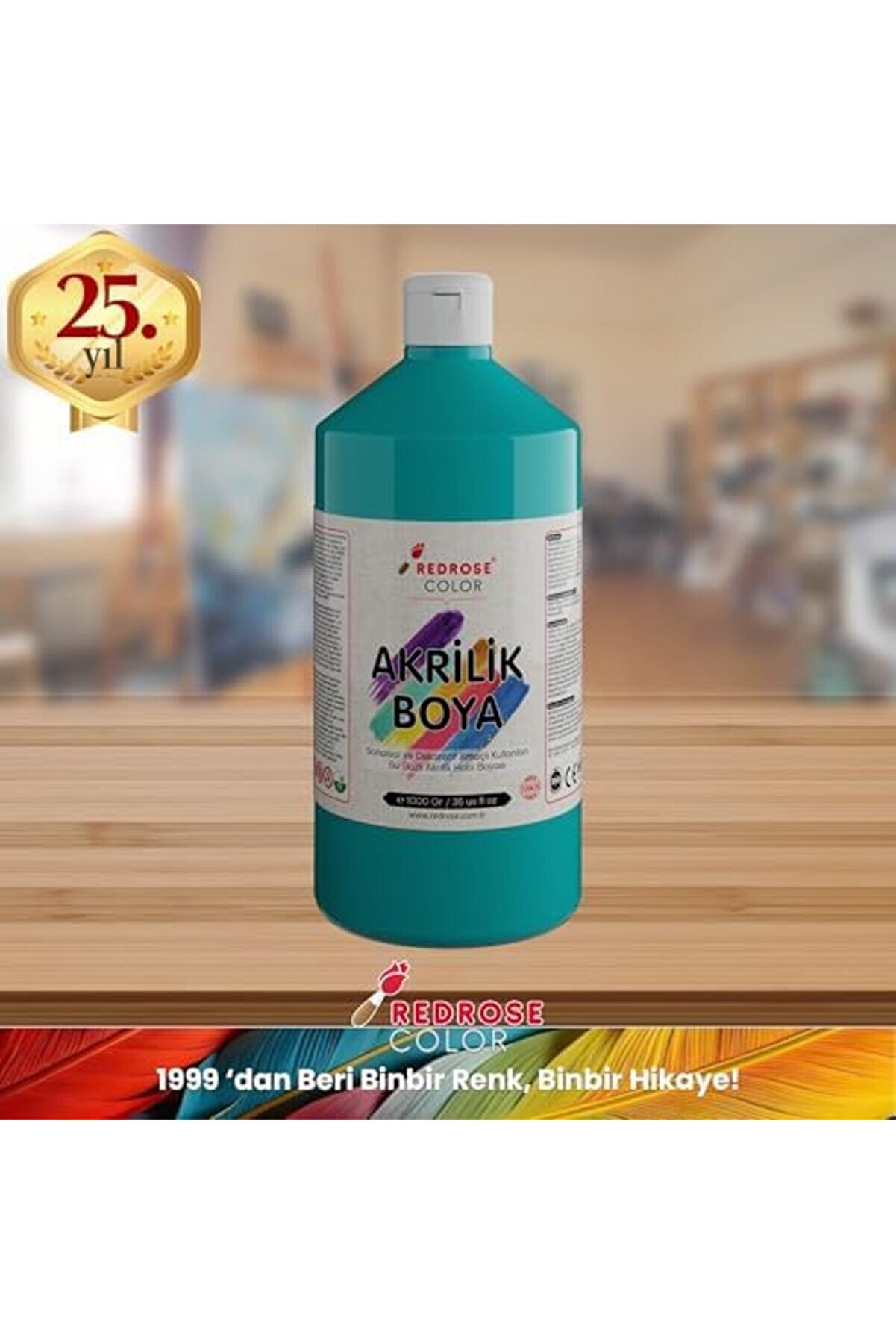 Modashi̇ne Rose Turkuaz Akri̇li̇k 1000 Gr Modascope 1014773