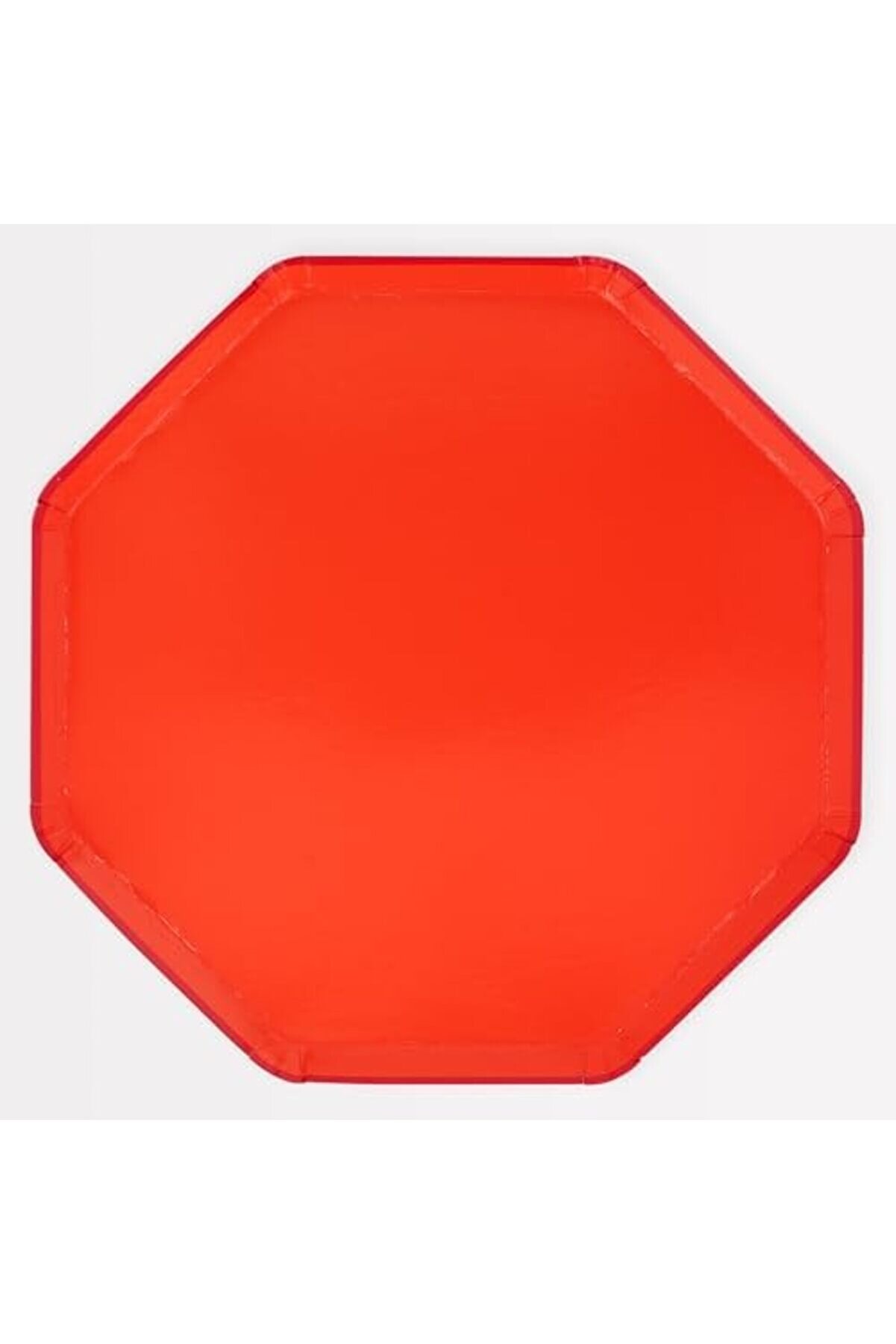 Modashi̇ne - Tomato Red Di̇nner Plates - Domates Kırmızısı Tabaklar (L) (X8) Modascope 1014773