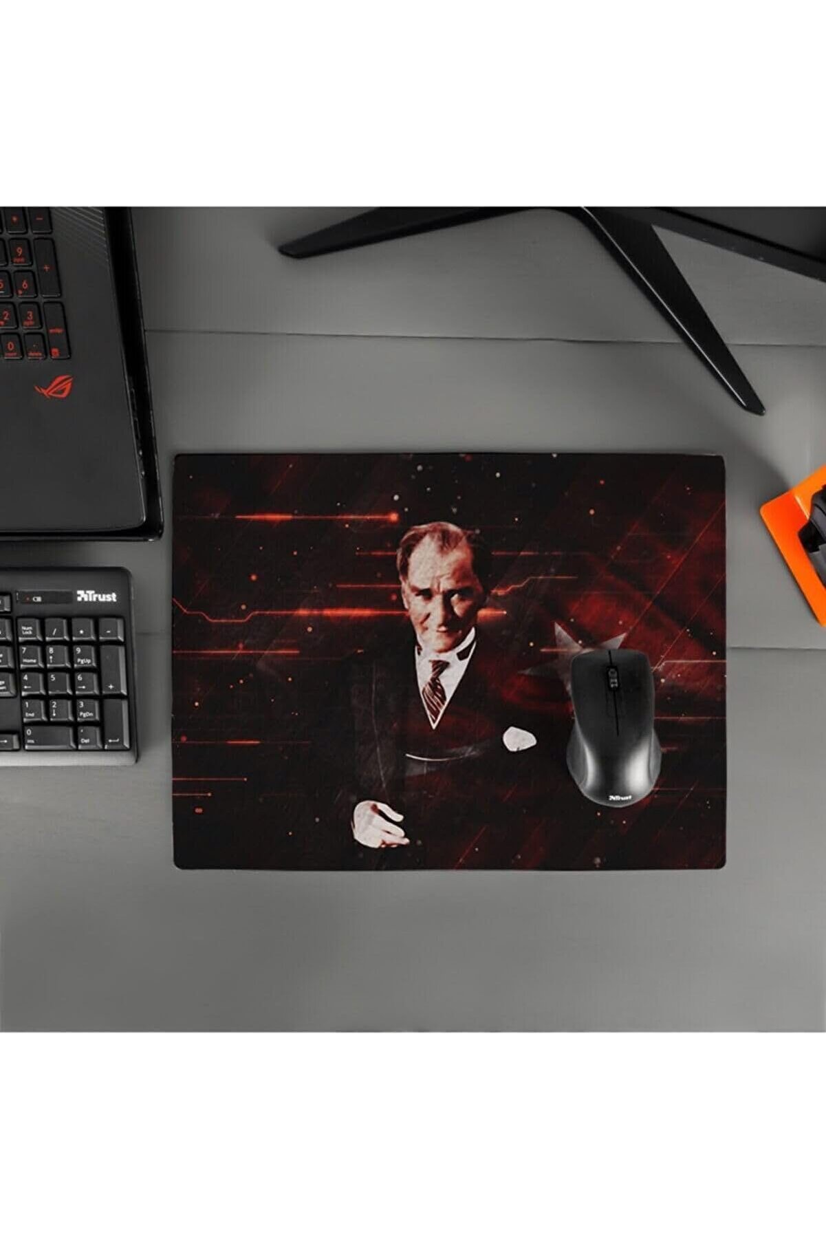STOREMAX Atatürk Tasarımlı 40X30 Mousepad - Mouse Pad - Fare Altlığı 542093