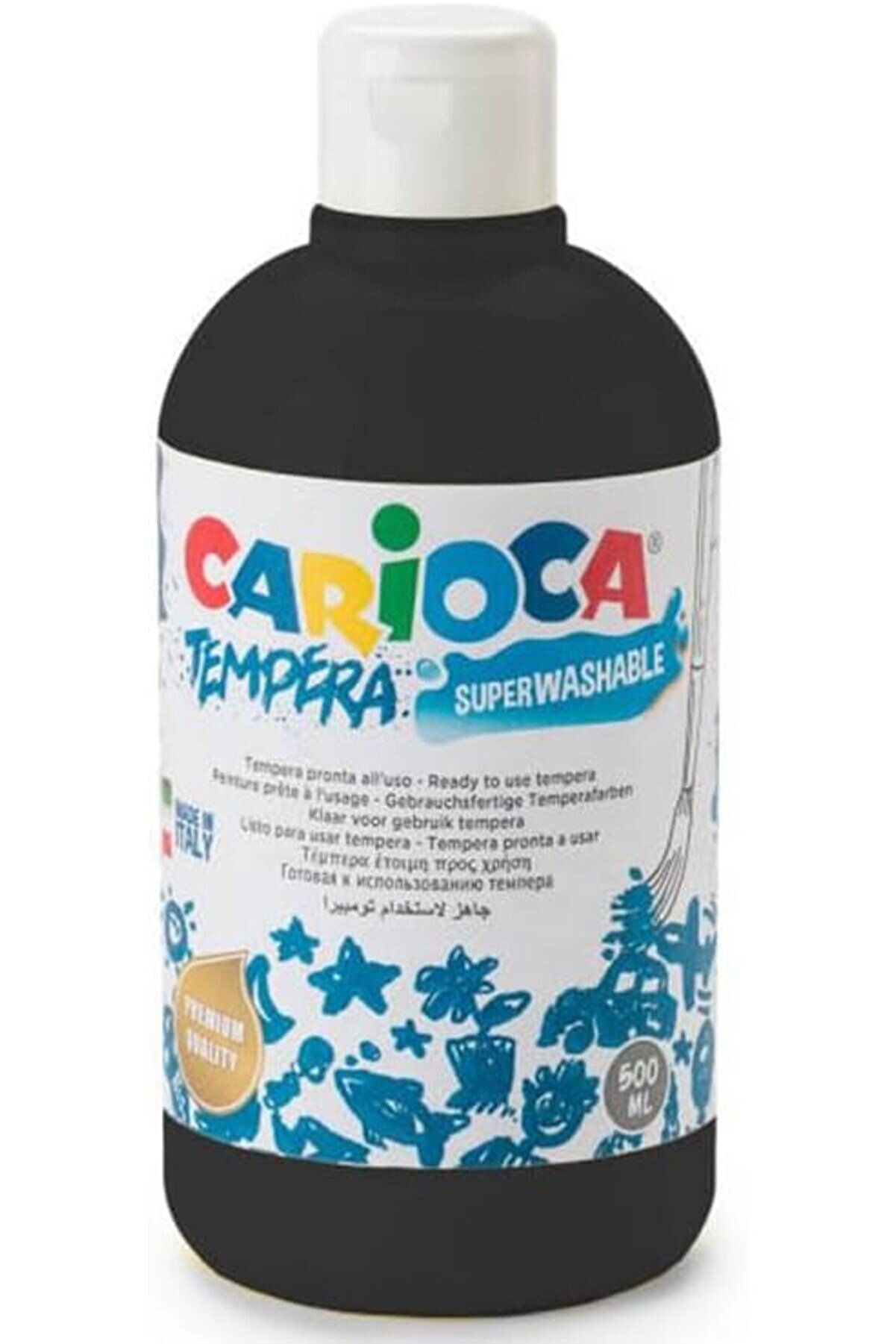 STOREMAX modashine TEMPERA SÜPER YIKANABİLİR SİYAH 500 ML. modascope 1014773