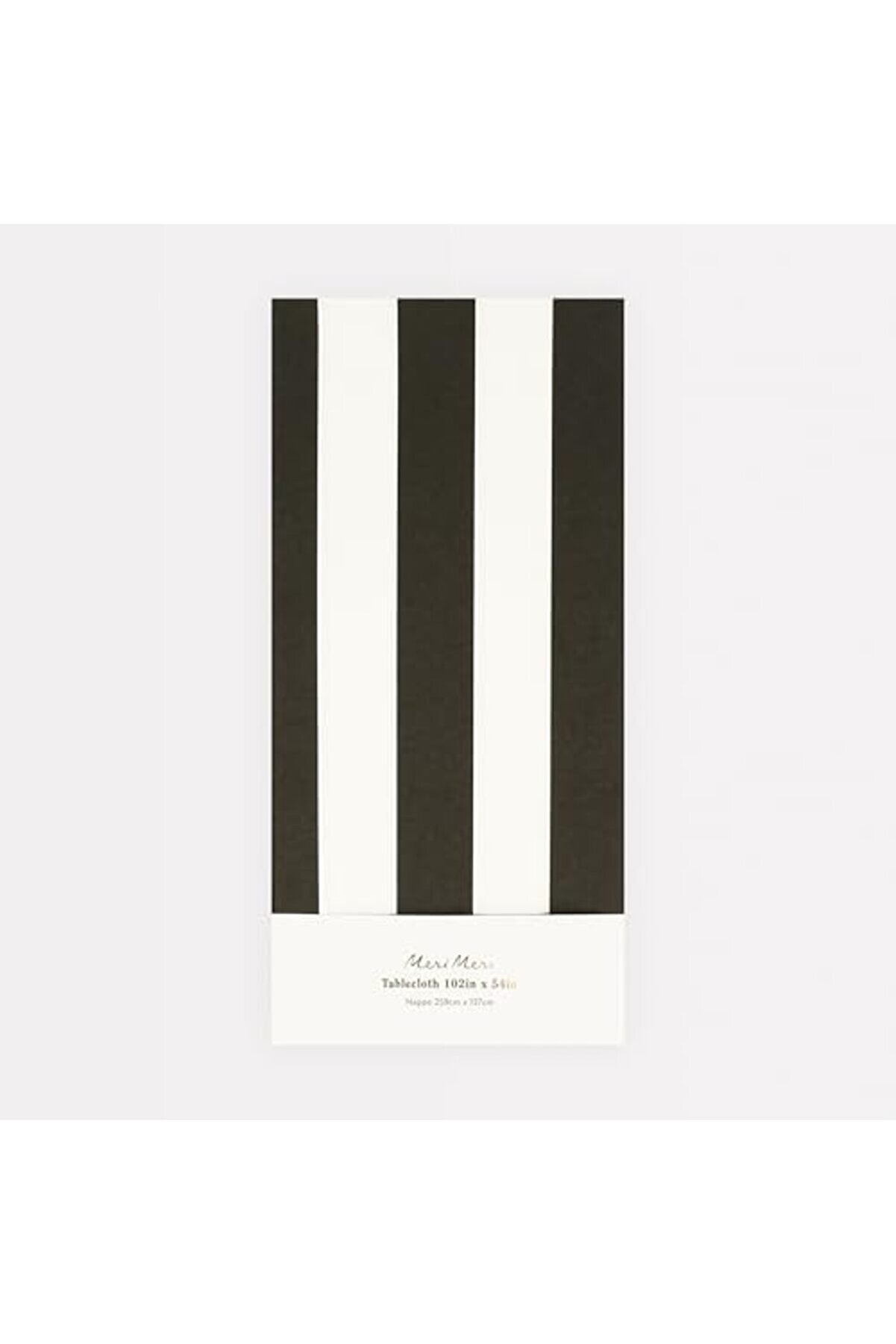 Modashi̇ne - Tablecloth - Si̇yah Çi̇zgi̇li̇ Masa Örtüsü Modascope 1014773