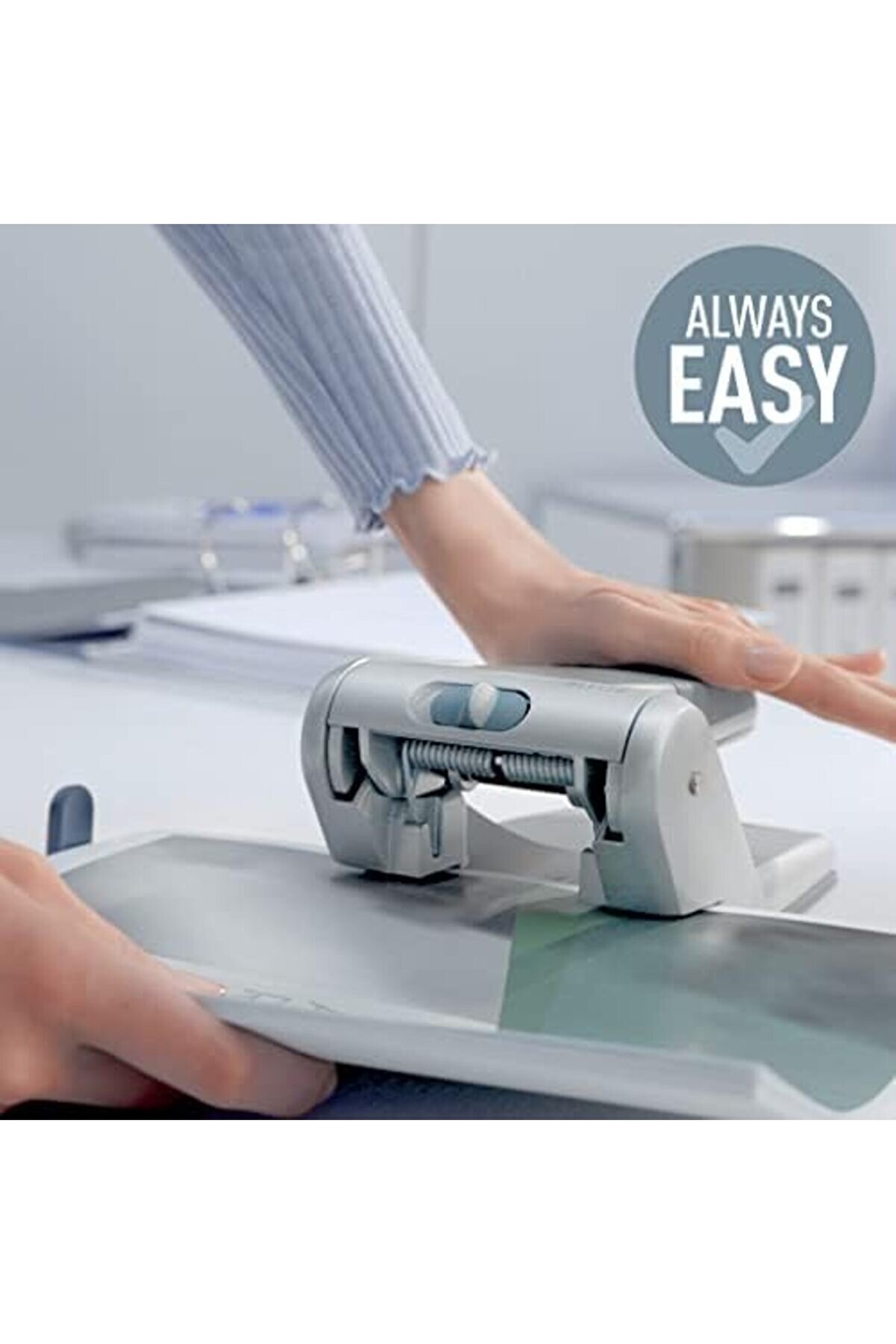 Svngsphereshop Güçlü Metal Delgeç, Si̇yah, 65 Sayfa Kapasi̇teli̇, Format Sınırlaması Ve Ayar Çubuğu, Me