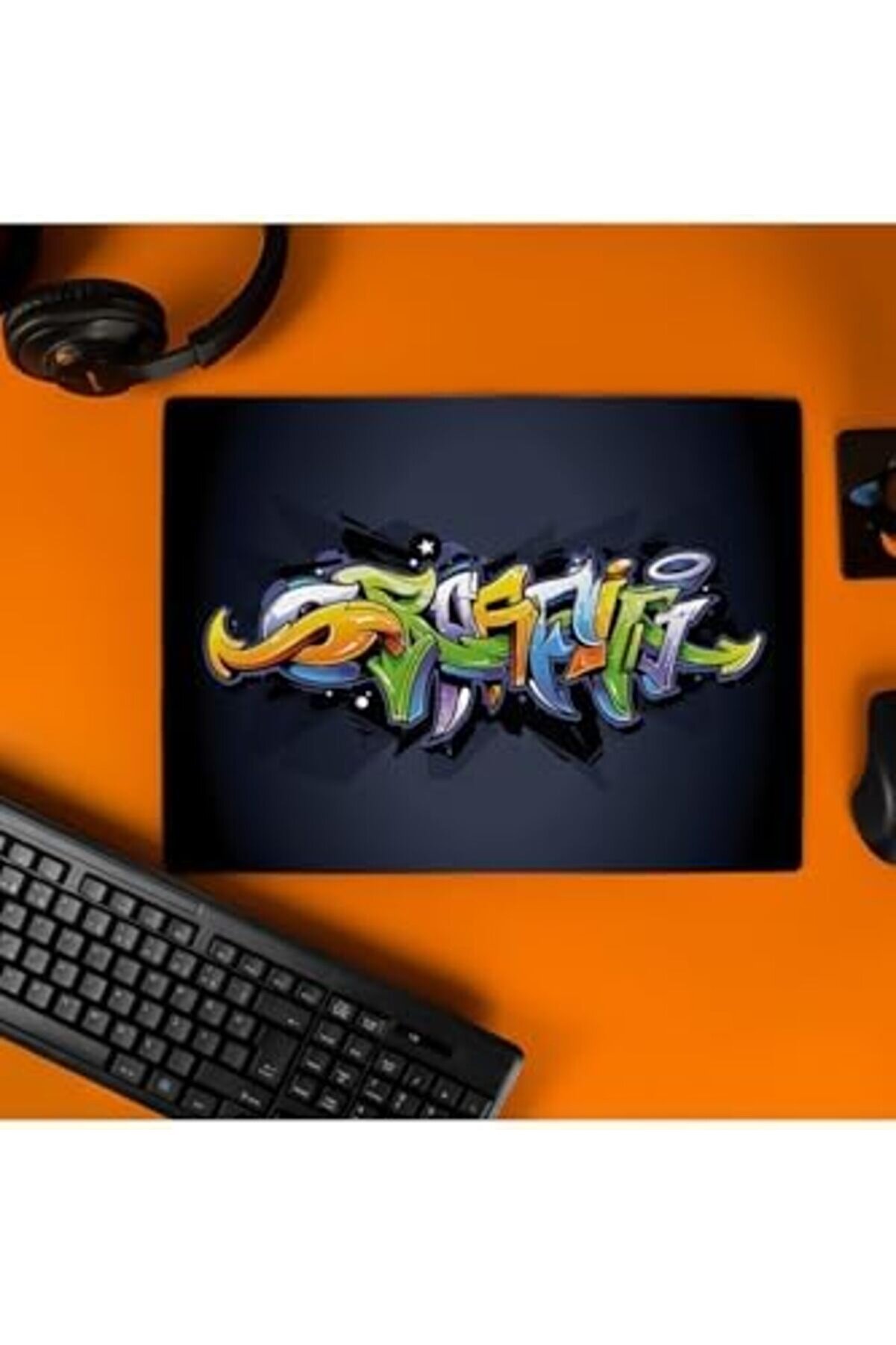 Modashi̇ne Grafi̇ti̇ Tasarımlı Tasarımlı 40X30 Mousepad - Mouse Pad - Fare Altlığı Modascope 1014773