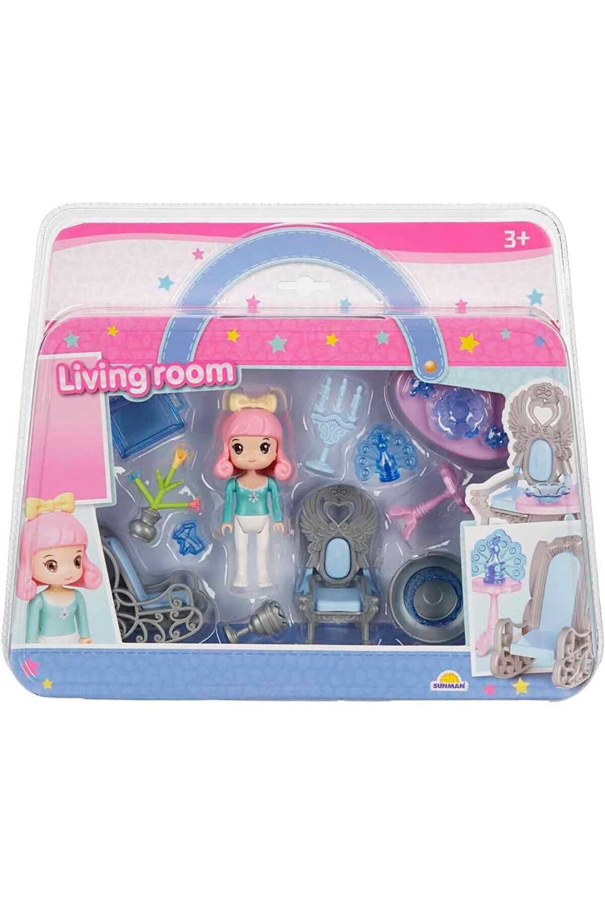STOREMAX modashine Oturma Odası Oyun Seti - Pembe Saçlı Kız modascope 1014773