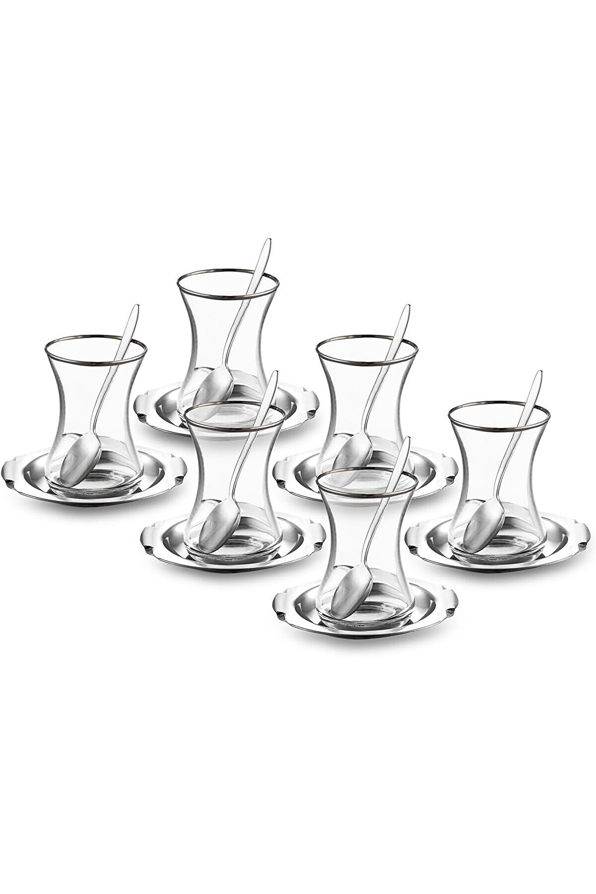 STOREMAX modashine Mars 18 Parça Çelik Çay Seti modascope 1014773