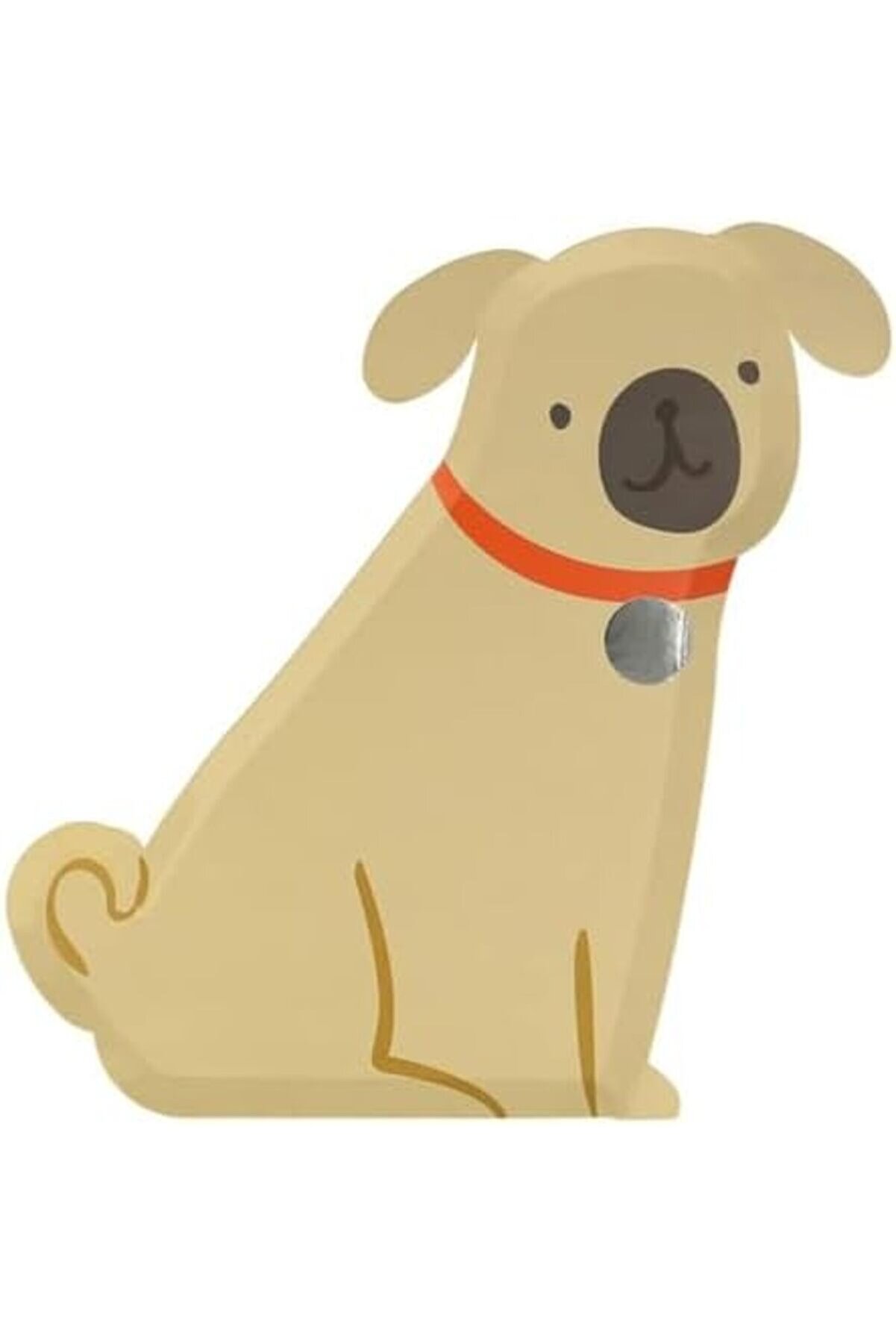 Modashi̇ne - Pug Plates - Yavru Köpek Tabaklar - 8 Li̇ Modascope 1014773