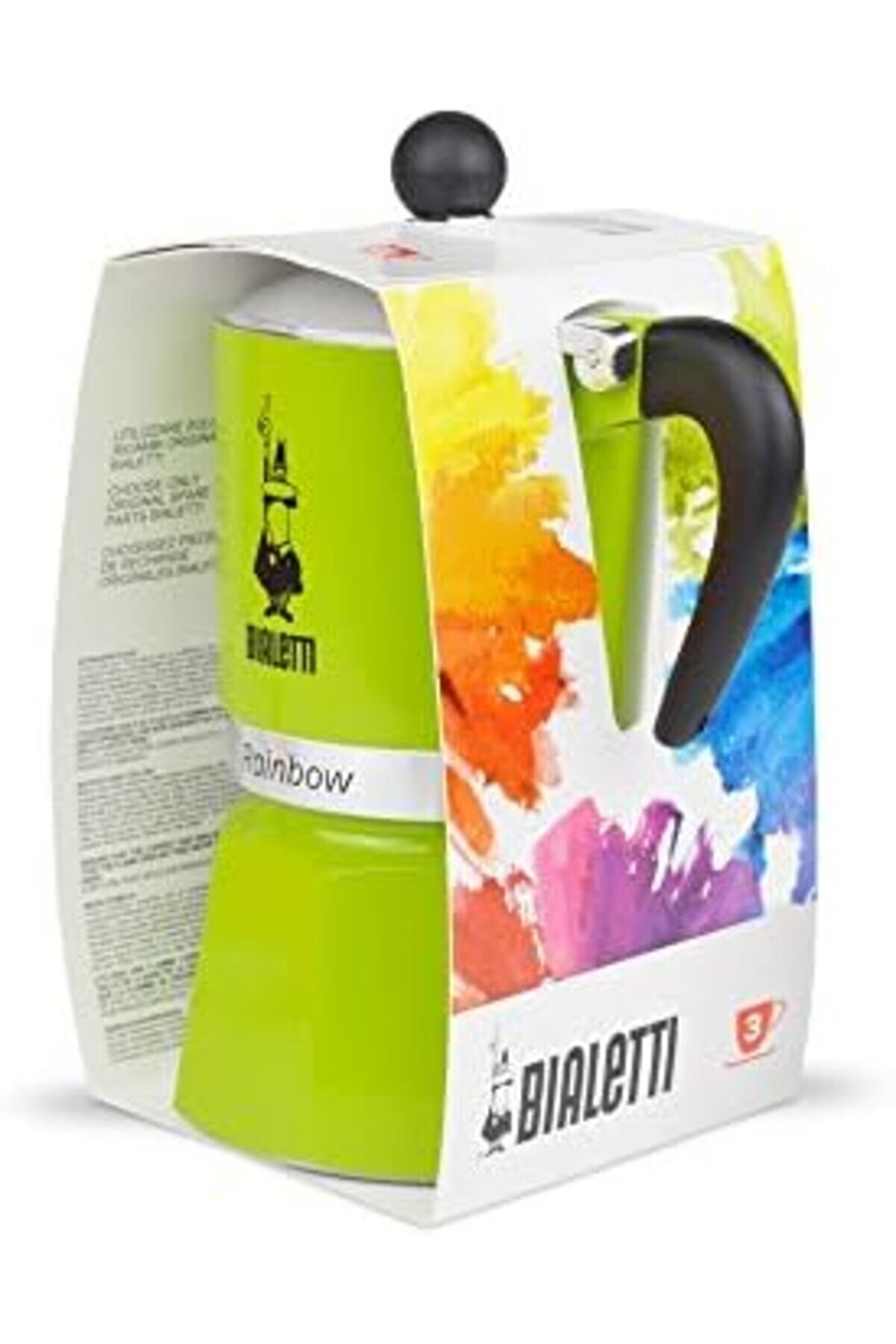 Mrtshoppng - 3 Cups Ocak Üstü Espresso Pi̇şi̇ri̇ci̇ - 130Ml - Yeşi̇l Renk - Gövde - Patentli̇ Valfi̇ - Tüm