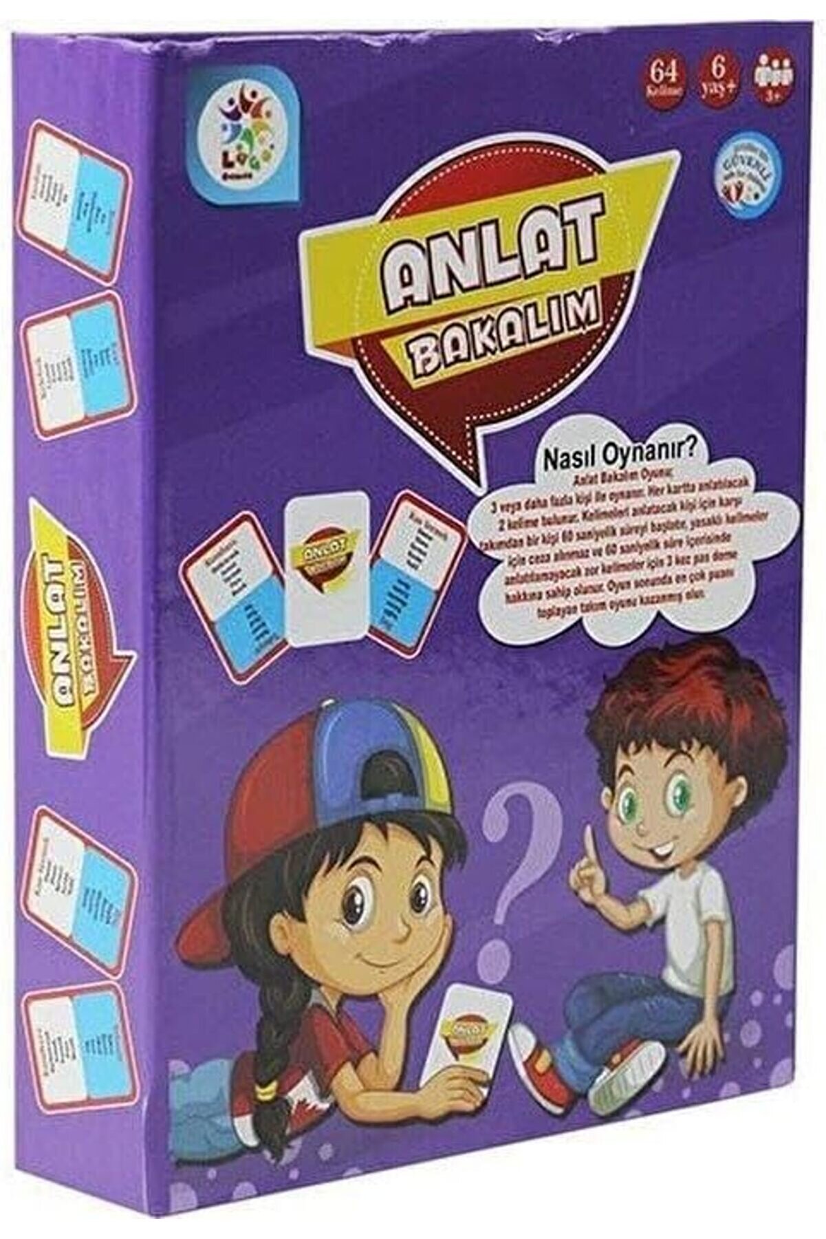 STOREMAX modashine Bakalım 64 Kelime Oyun Seti, Oyun Kartı, Çocuklar için Eğitici Oyun Seti modascope 1014773