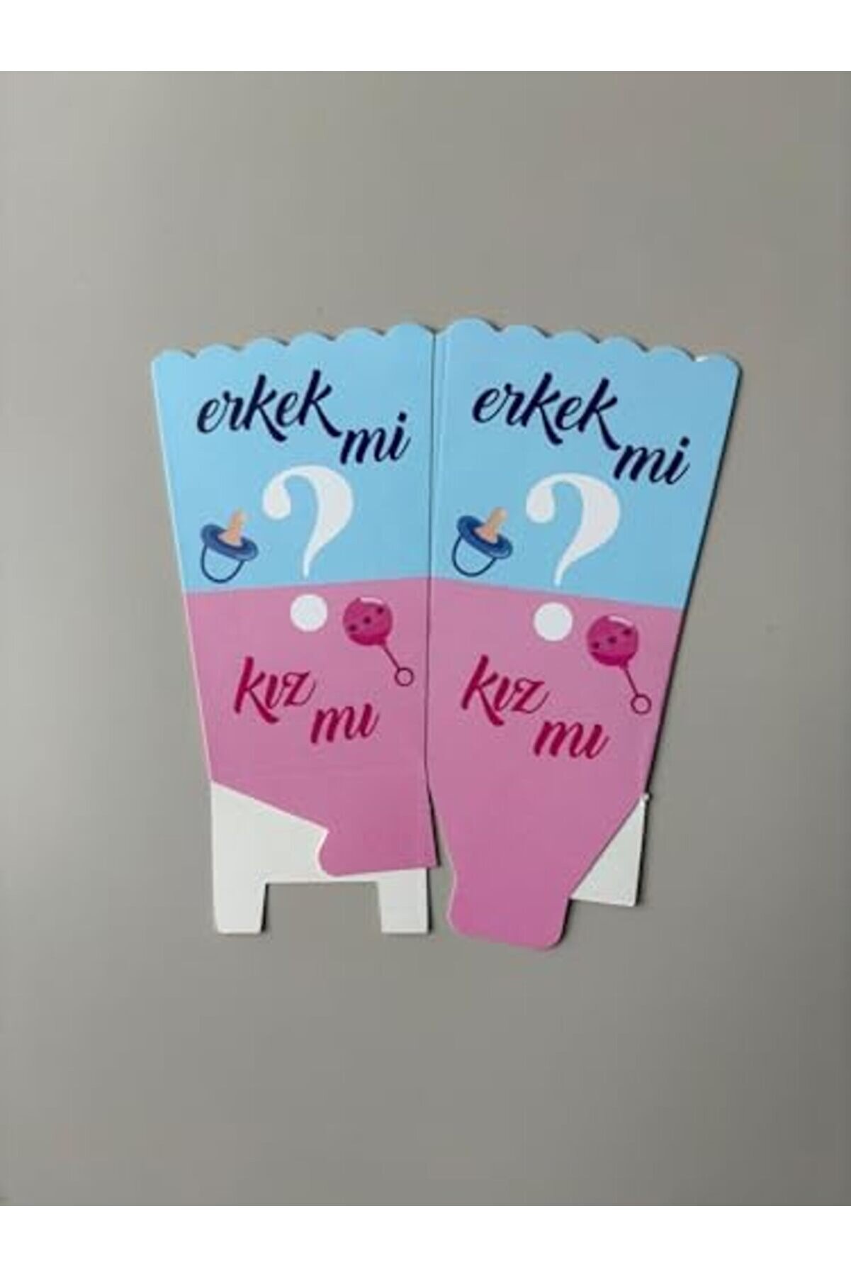 Modashi̇ne Kız Mı Erkek Mi̇ Kutusu, 8 Li̇ Set, Baby Ve Ci̇nsi̇yet Parti̇si̇ İçi̇n Mısır Kutuları, Mavi̇-