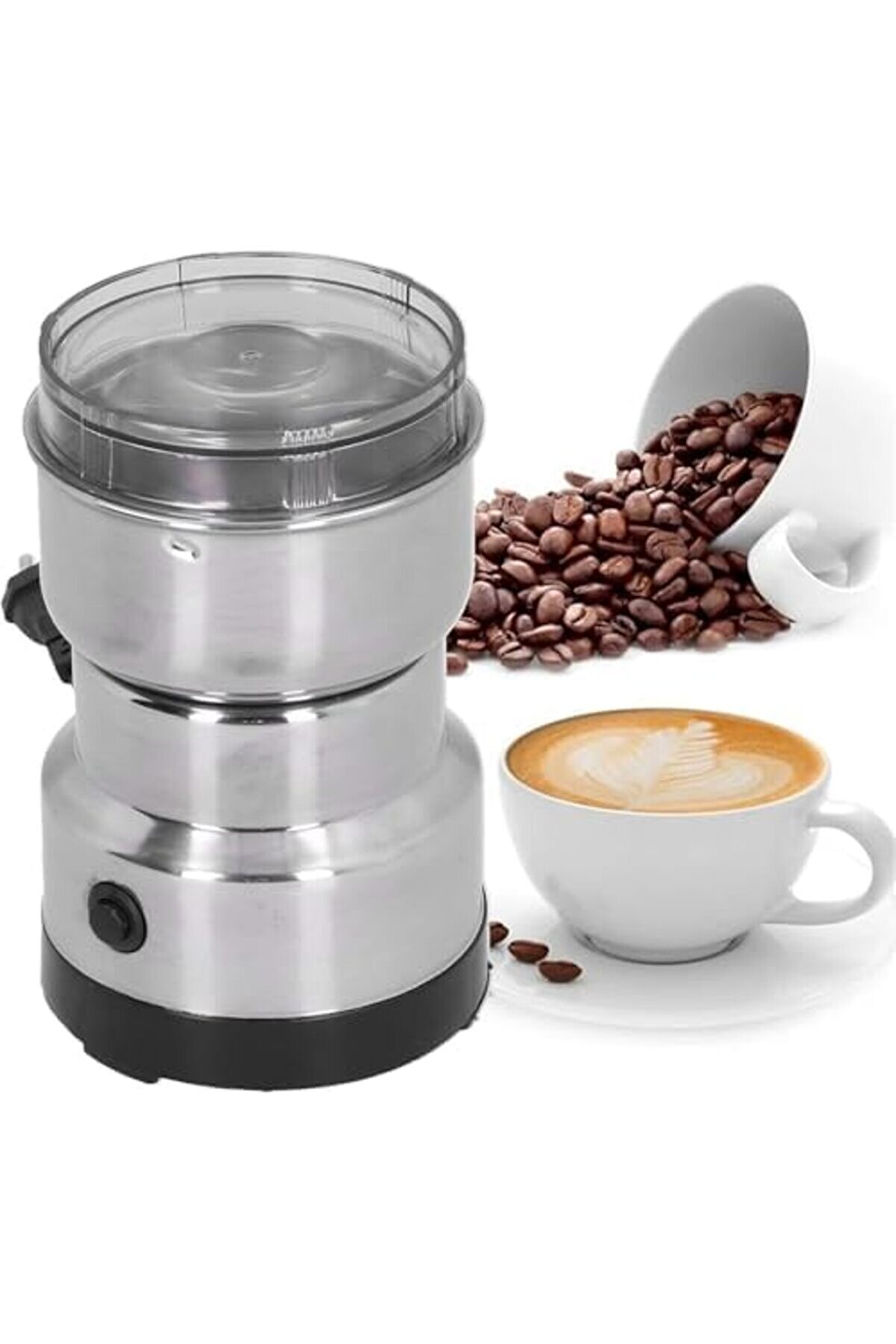 Modashi̇ne Mi̇ni̇ Kahve Öğütücü Elektri̇kli̇ Hızlı Öğütücü Çok İşlevli̇ Parçalama Maki̇nesi̇ Kuru Tahıl Deği̇