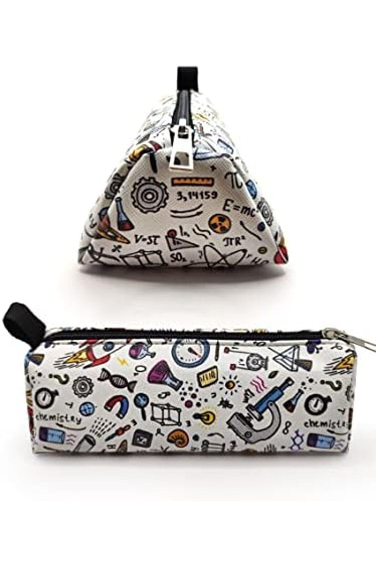 Kalem Kutusu Üçgen Fen Bi̇li̇mi̇ Kalemkutu Jumbo Vegan Deri̇ Kalemli̇k 1175713