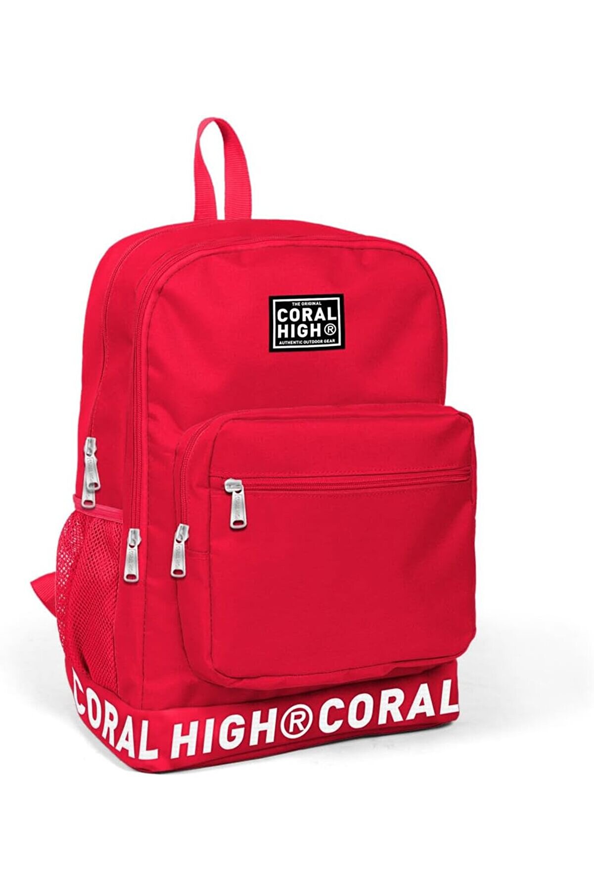 STOREMAX High Logo Nakışlı Kırmızı Ortaokul, Lise ve Günlük Sırt Çantası(USB VE AUX SOKETLİ) 1175713