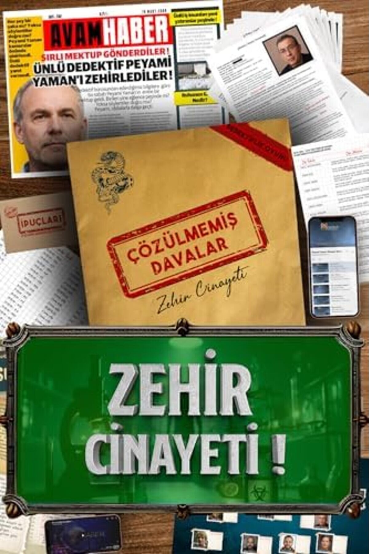 Davalar Dedekti̇fli̇k Suç Çözümleme Oyunu Peyami̇ Yaman Dosyası - Gi̇zem Bulmaca Ci̇nayet Çözme Kutu Oyun